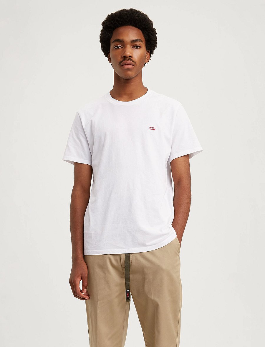 Levi's® - SS ORIGINAL HM TEE WHITE + JER - lühikeste varrukatega t-särgid - neutrals - 3