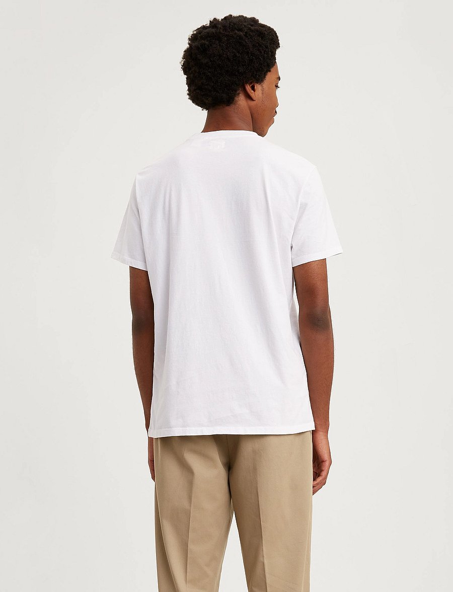 Levi's® - SS ORIGINAL HM TEE WHITE + JER - lühikeste varrukatega t-särgid - neutrals - 4