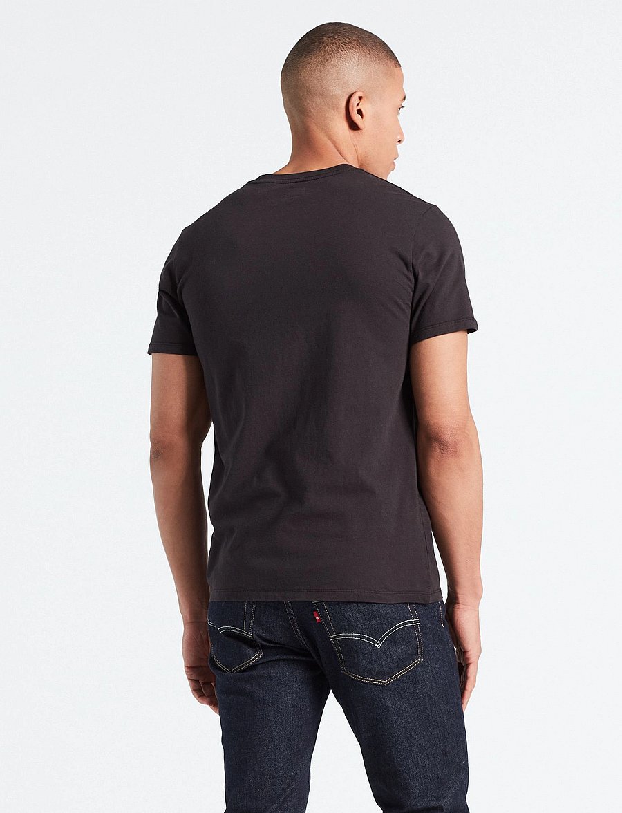 Levi's® - SS ORIGINAL HM TEE MINERAL BLA - kortermede t-skjorter - blacks - 3