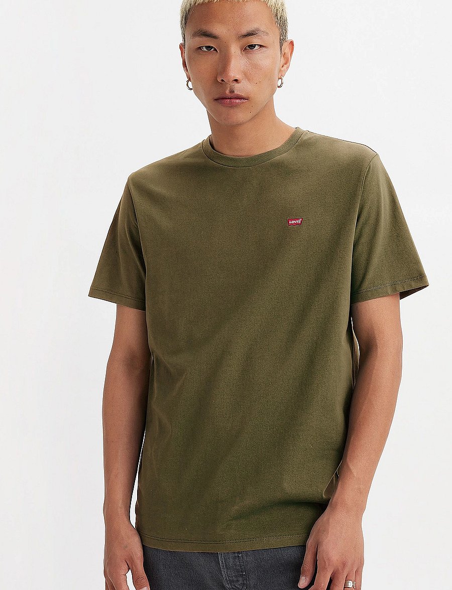 Levi's® - SS ORIGINAL HM TEE OLIVE NIGHT - lyhythihaiset - greens - 0