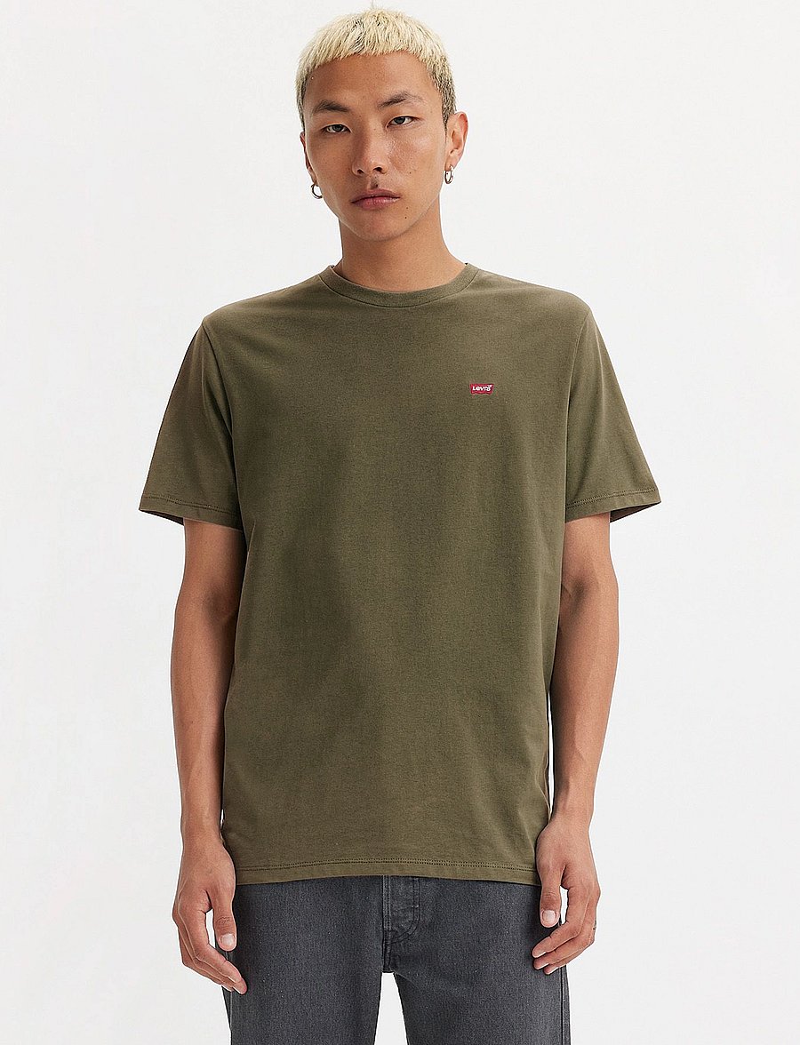 Levi's® - SS ORIGINAL HM TEE OLIVE NIGHT - lyhythihaiset - greens - 3