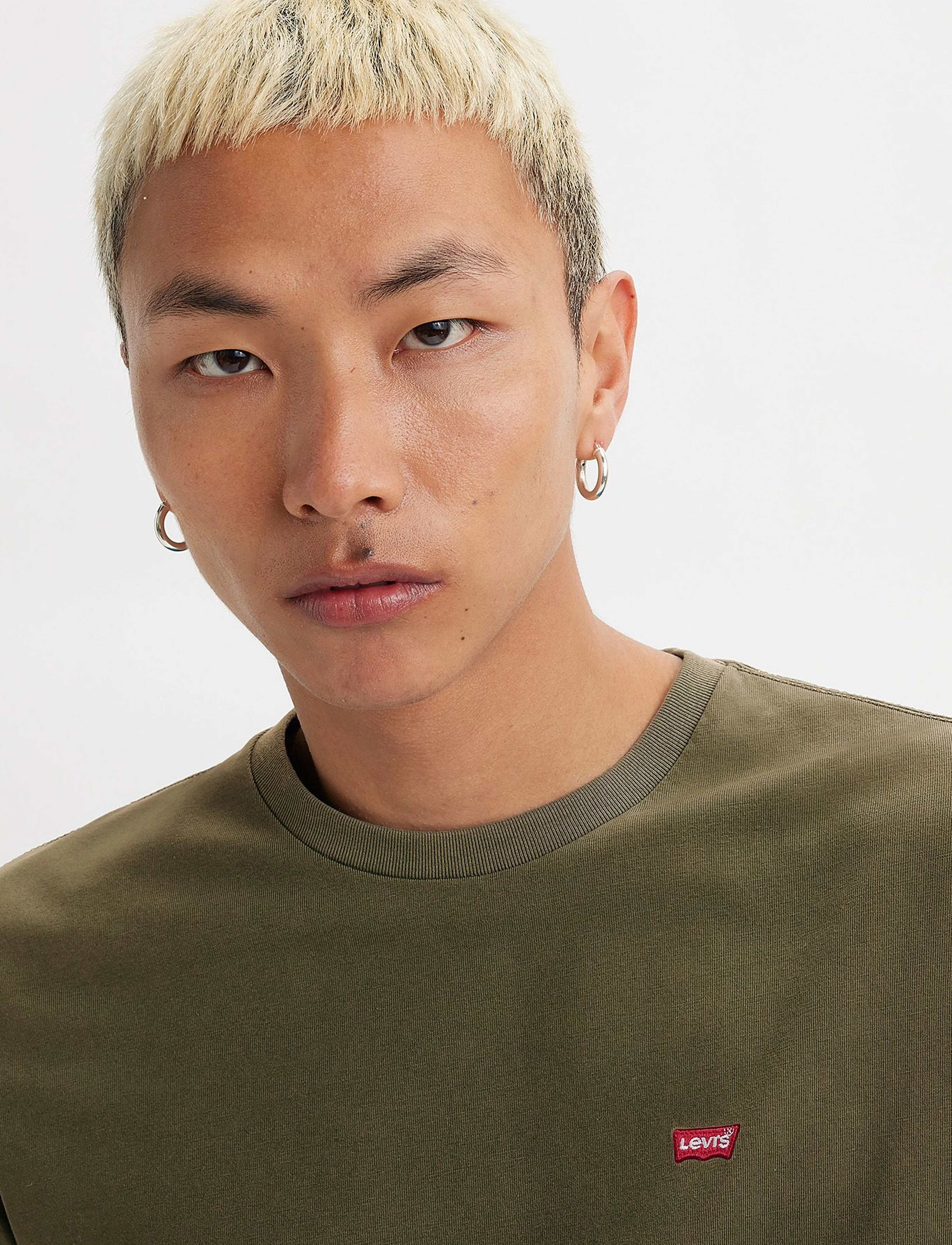 Levi's® - SS ORIGINAL HM TEE OLIVE NIGHT - madalaimad hinnad - greens - 5