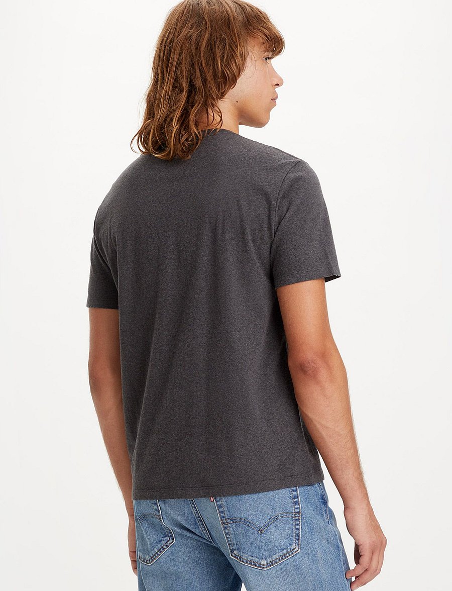 Levi's® - SS ORIGINAL HM TEE B65 DARK GR - short-sleeved t-shirts - neutrals - 4