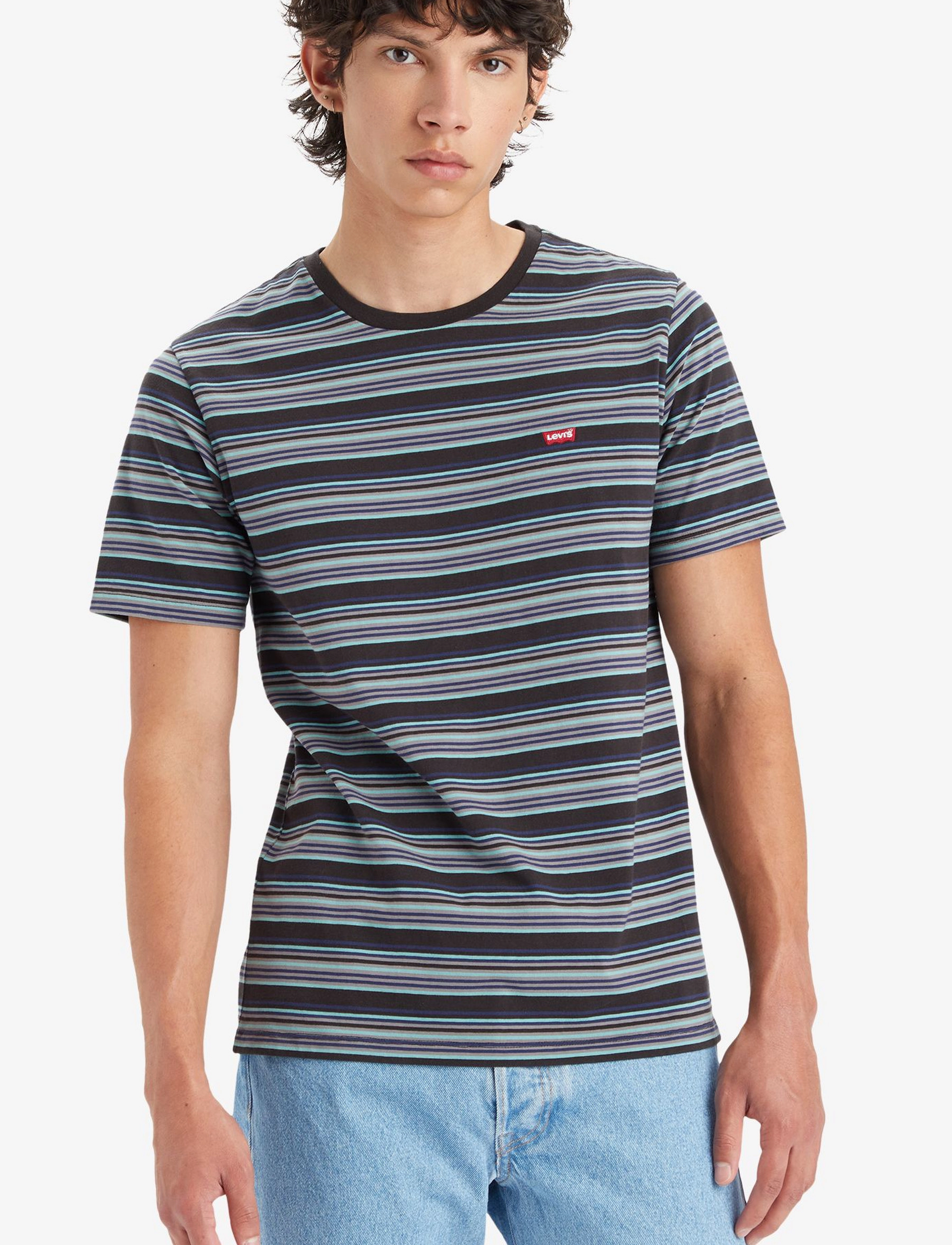LEVI´S Men - SS ORIGINAL HM TEE RINGS STRIP - multi-color - 3