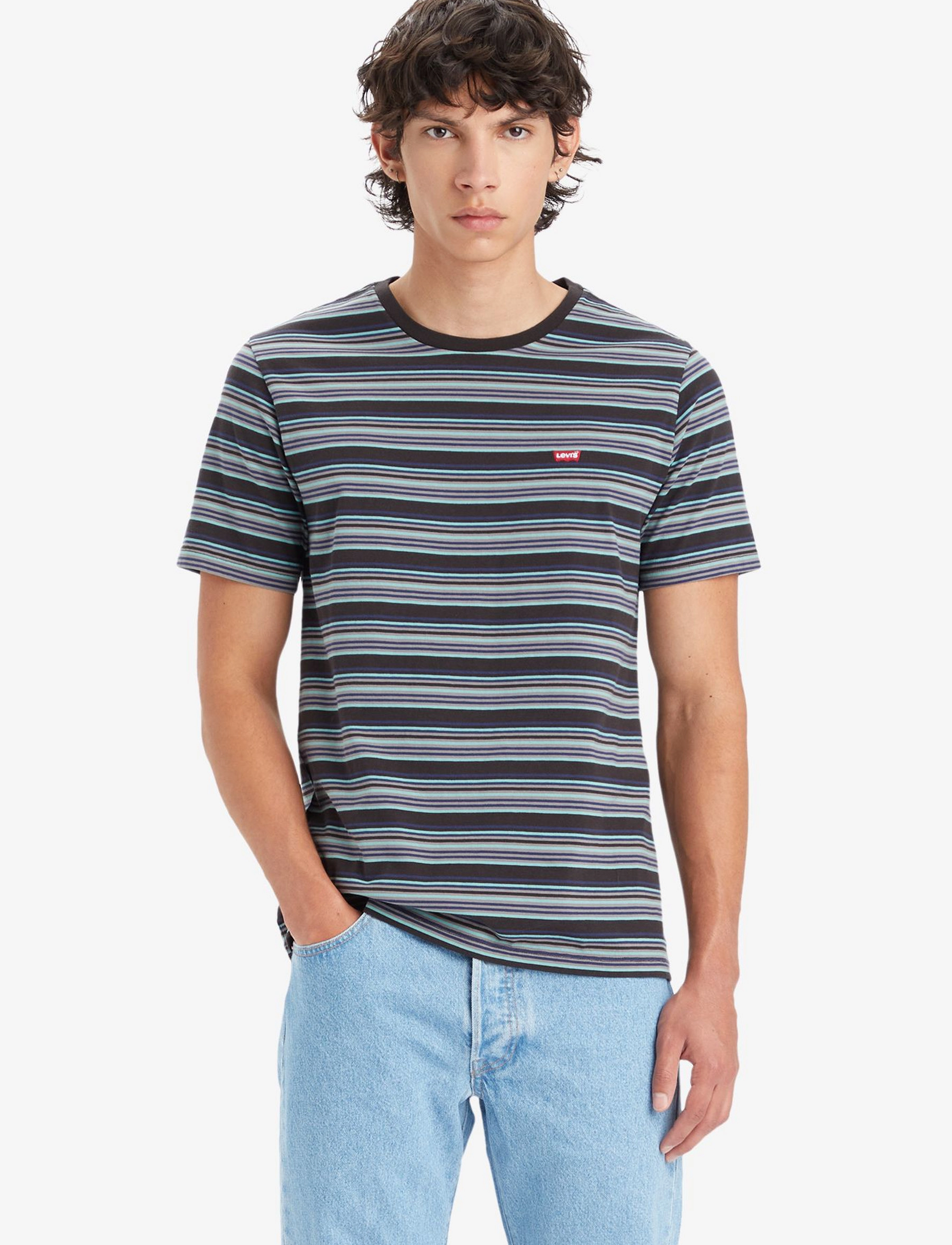 LEVI´S Men - SS ORIGINAL HM TEE RINGS STRIP - multi-color - 4