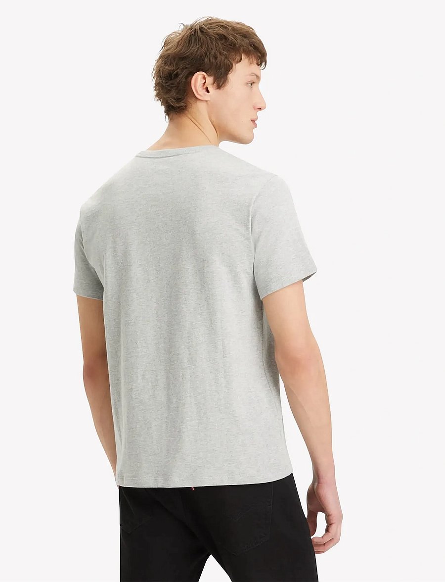 Levi's® - SS ORIGINAL HM TEE MID TONE GR - kurzärmelige t-shirts - greys - 3