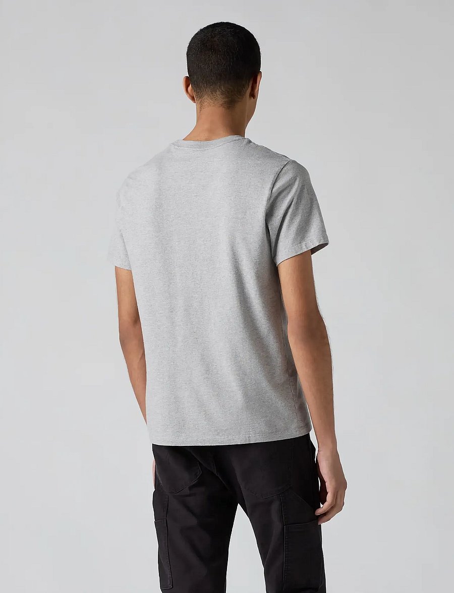 Levi's® - SS ORIGINAL HM TEE MID TONE GR - kurzärmelige t-shirts - greys - 4