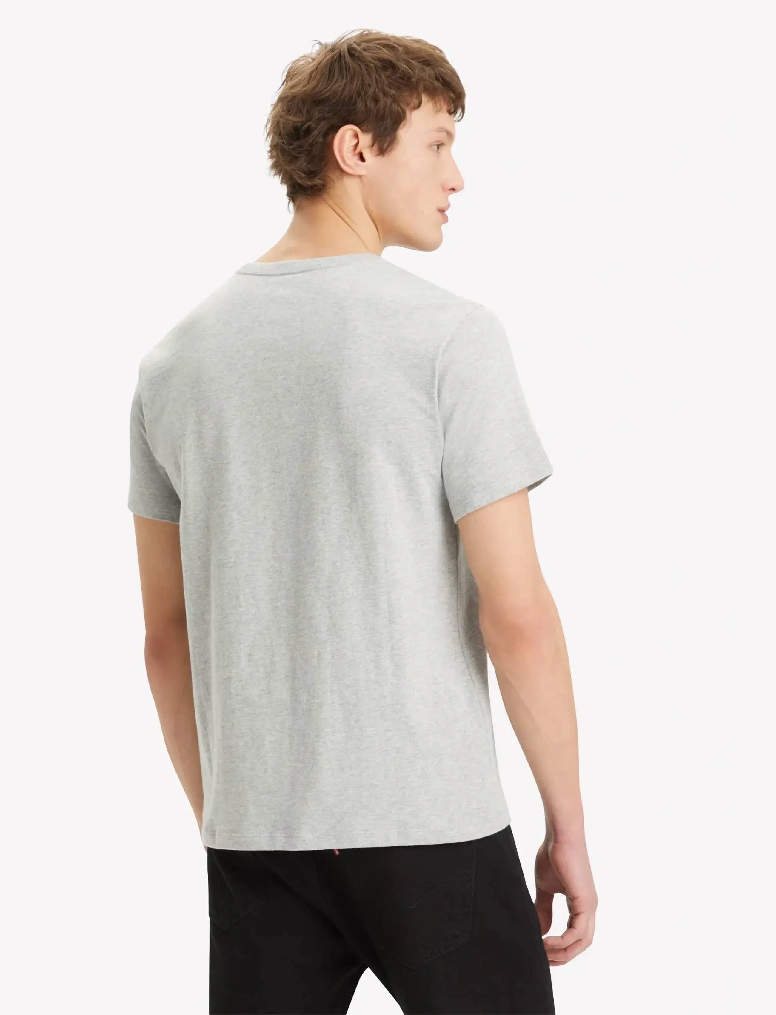 Levi's® - SS ORIGINAL HM TEE MID TONE GR - laveste priser - mid tone grey hea - 3
