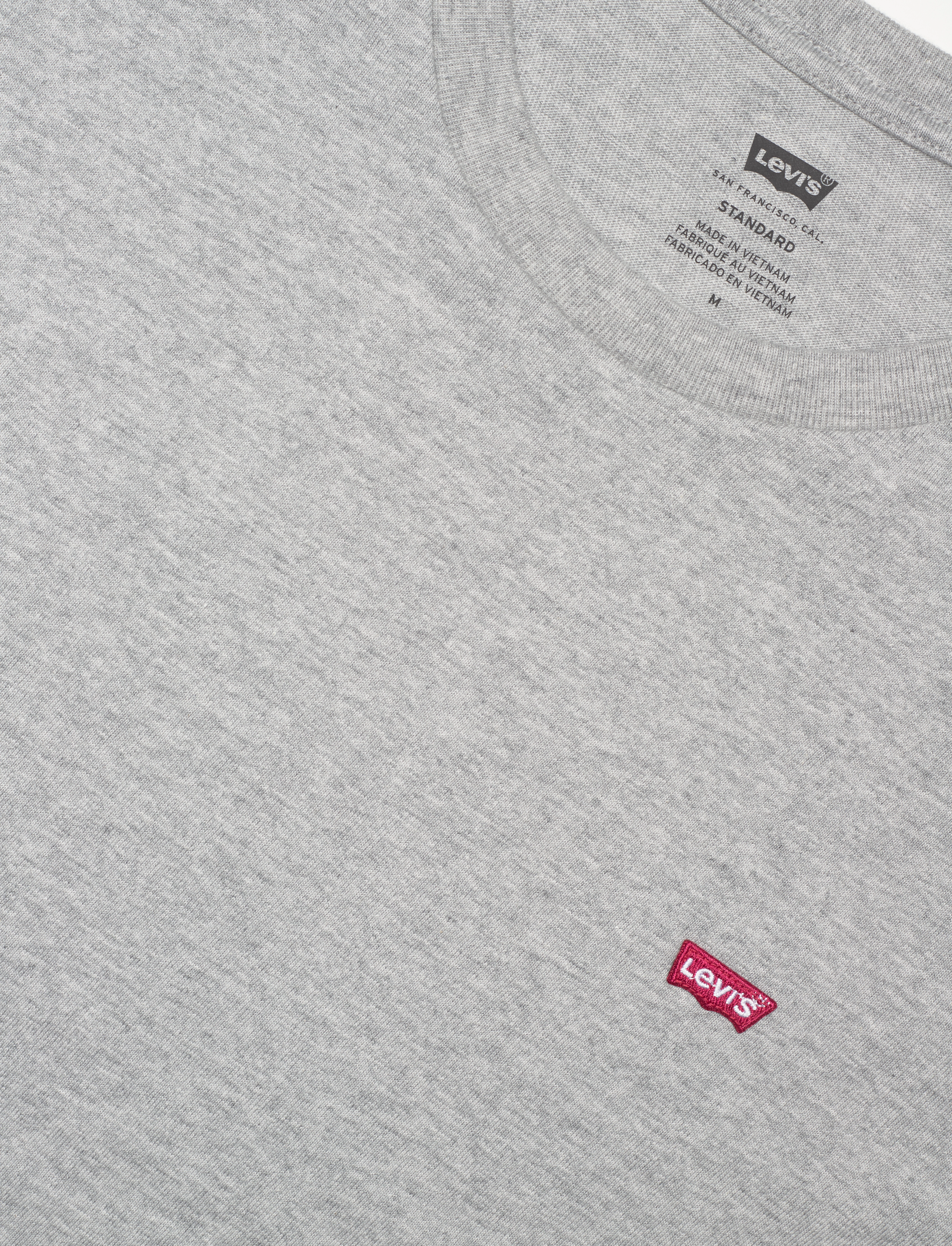 Levi's® - SS ORIGINAL HM TEE MID TONE GR - laveste priser - mid tone grey hea - 5