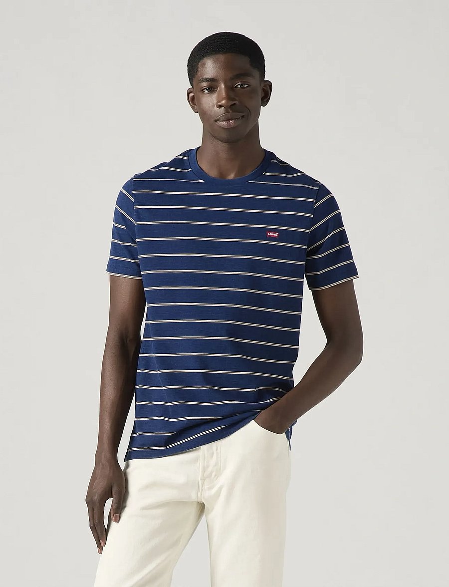 Levi's® - SS ORIGINAL HM TEE TAPER STRIP - short-sleeved t-shirts - blues - 4