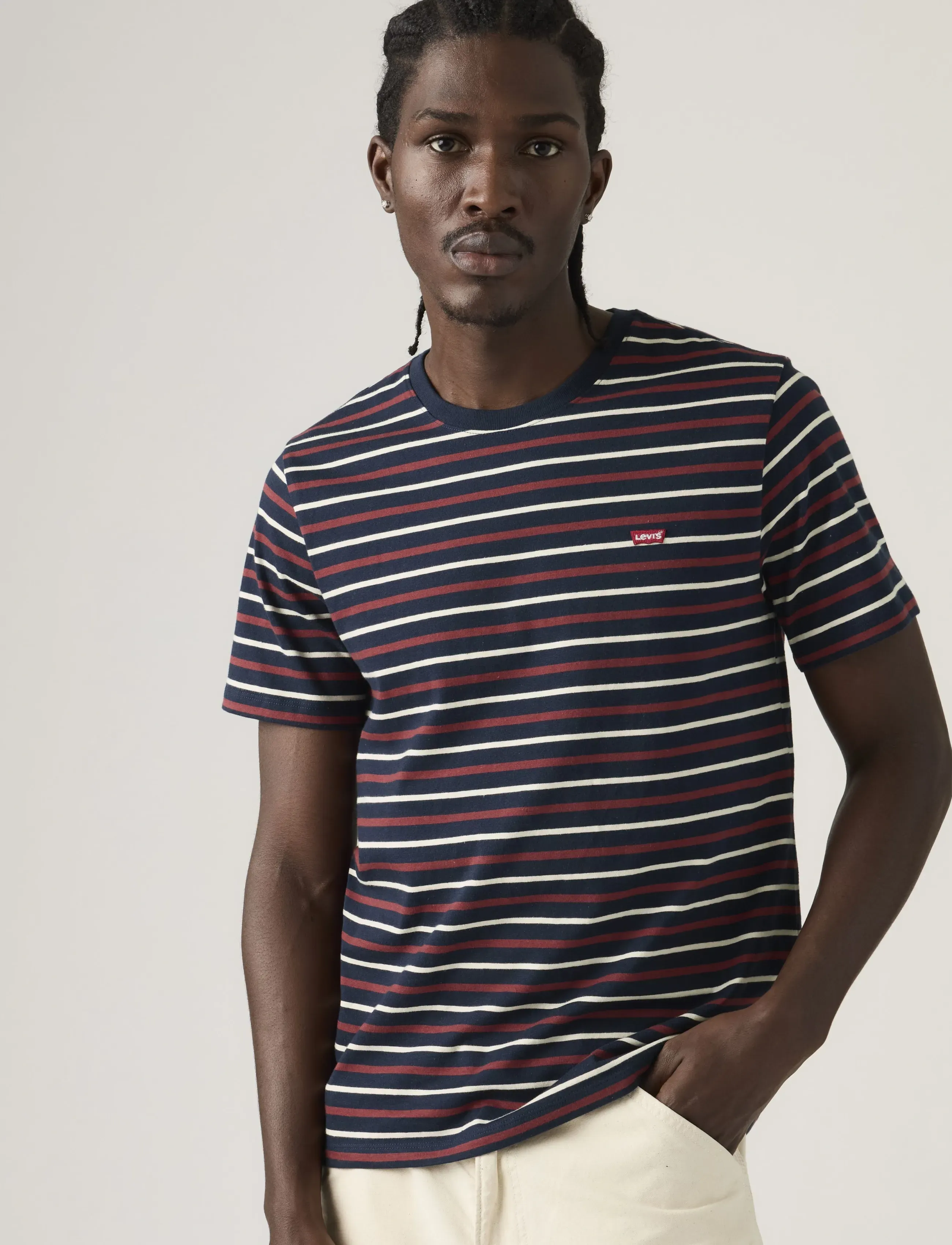 Levi's® SS ORIGINAL HM TEE ANDOR STRIP - T-shirts - BLUES / navy
