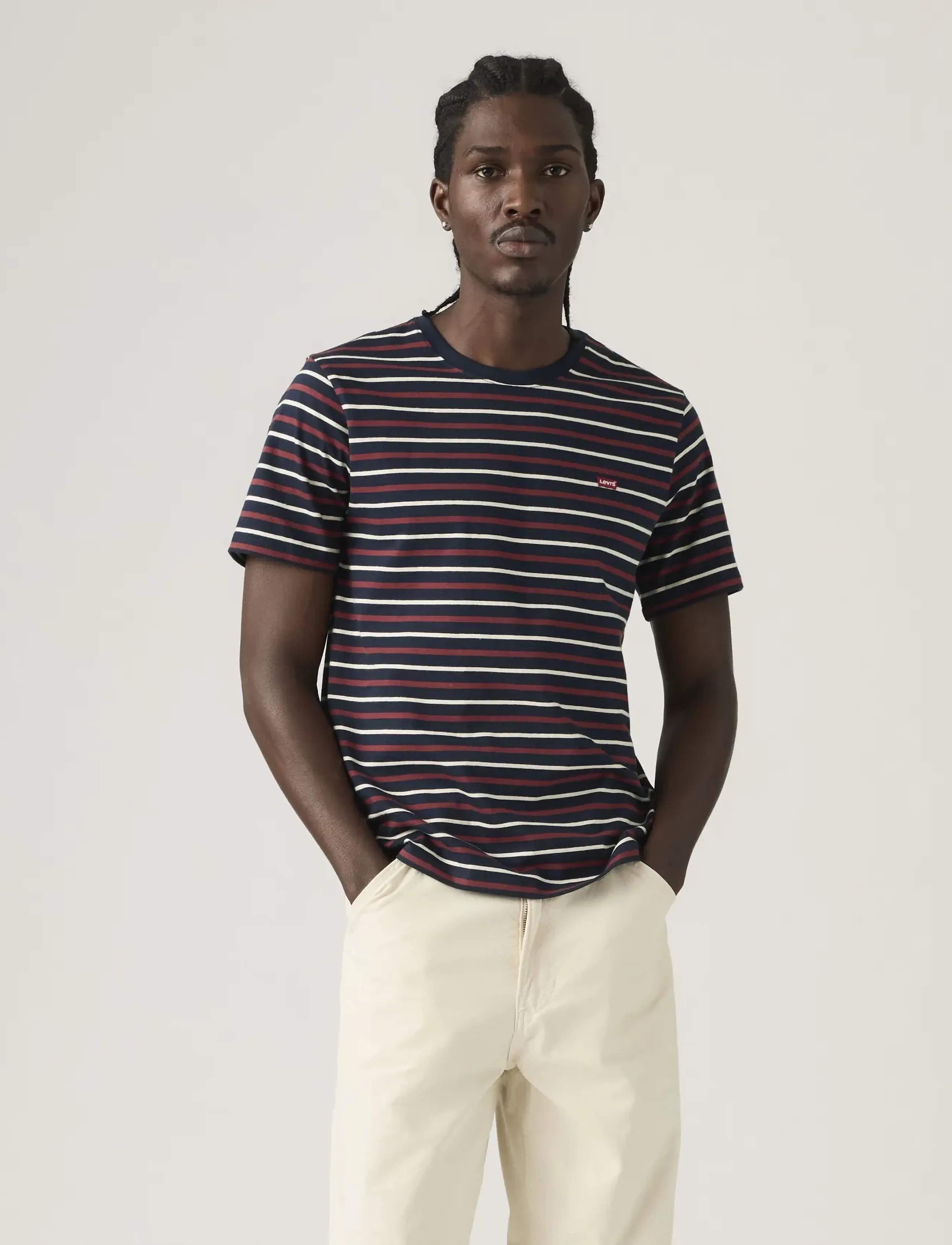 Levi's® - SS ORIGINAL HM TEE ANDOR STRIP - stutterma bolir - blues - 5