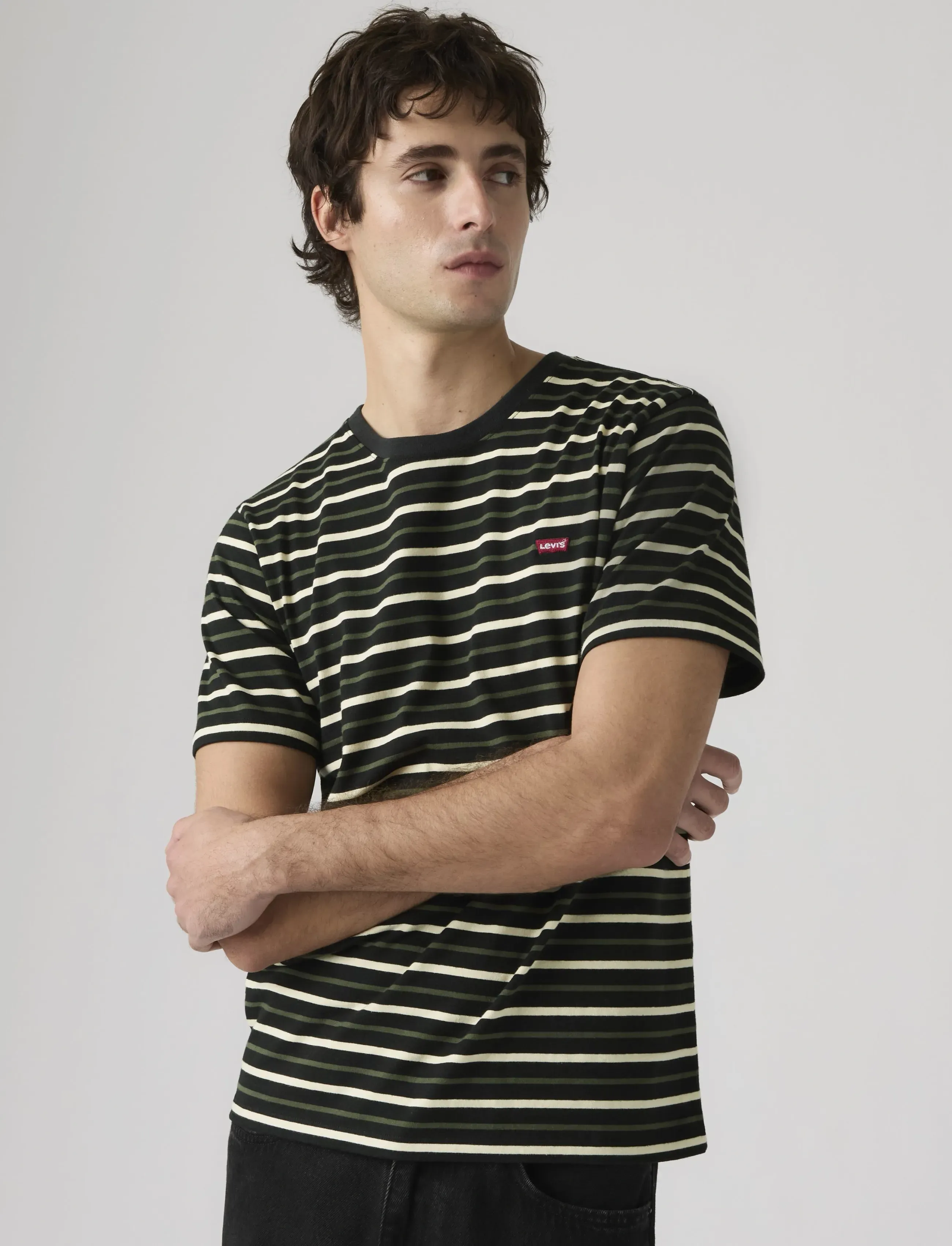Levi's® SS ORIGINAL HM TEE ANDOR STRIP - Deals - BLACKS / black