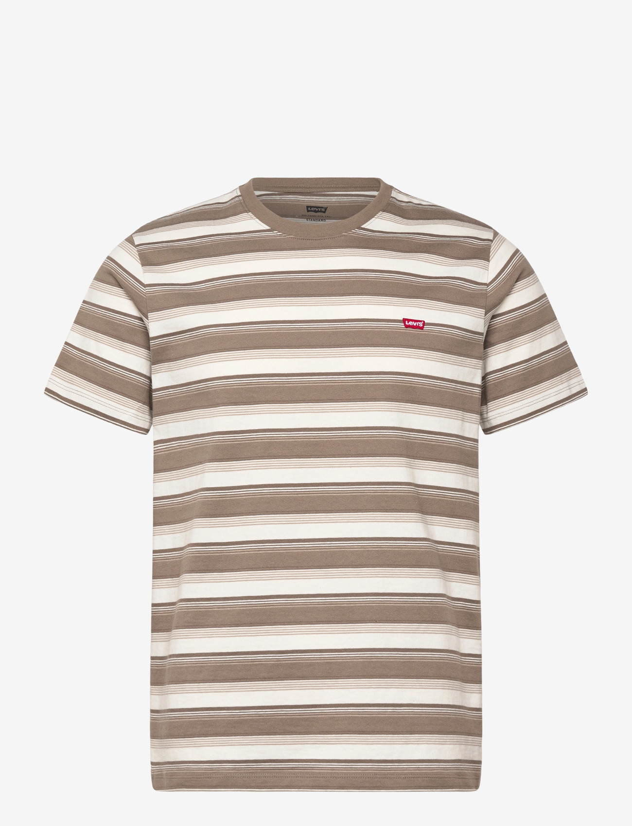 Levi's® - SS ORIGINAL HM TEE JEN STRIPE - kortärmade t-shirts - neutrals - 1