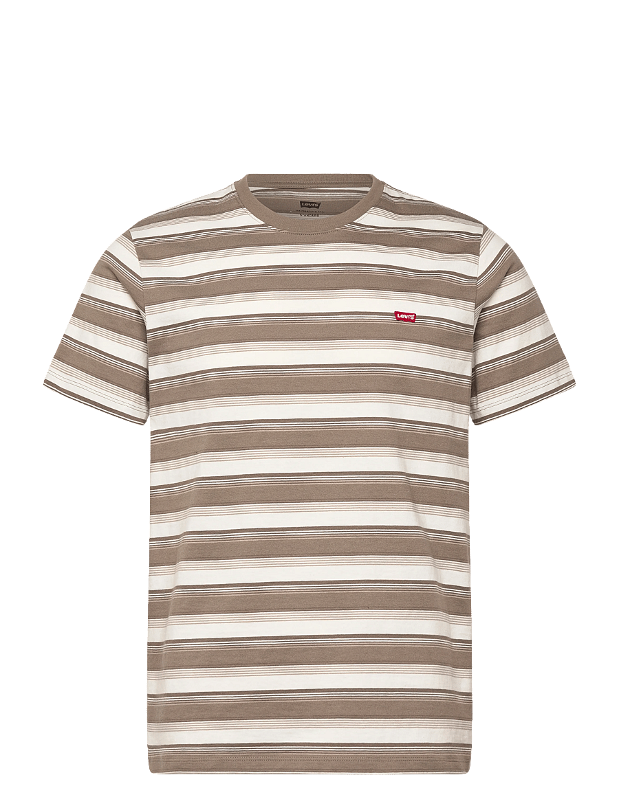 Levi's® - SS ORIGINAL HM TEE JEN STRIPE - lühikeste varrukatega t-särgid - neutrals - 1