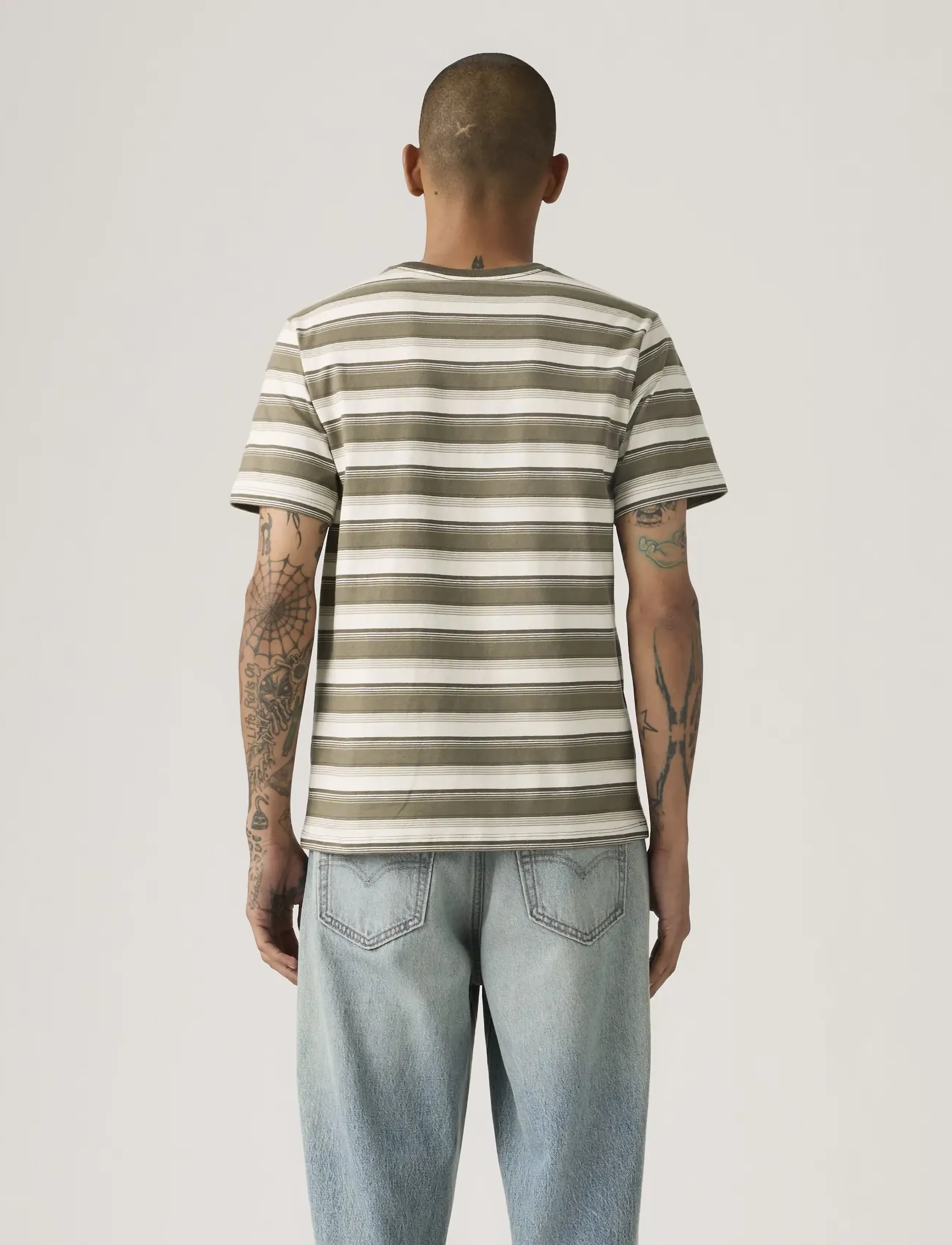 Levi's® - SS ORIGINAL HM TEE JEN STRIPE - laveste priser - neutrals - 3