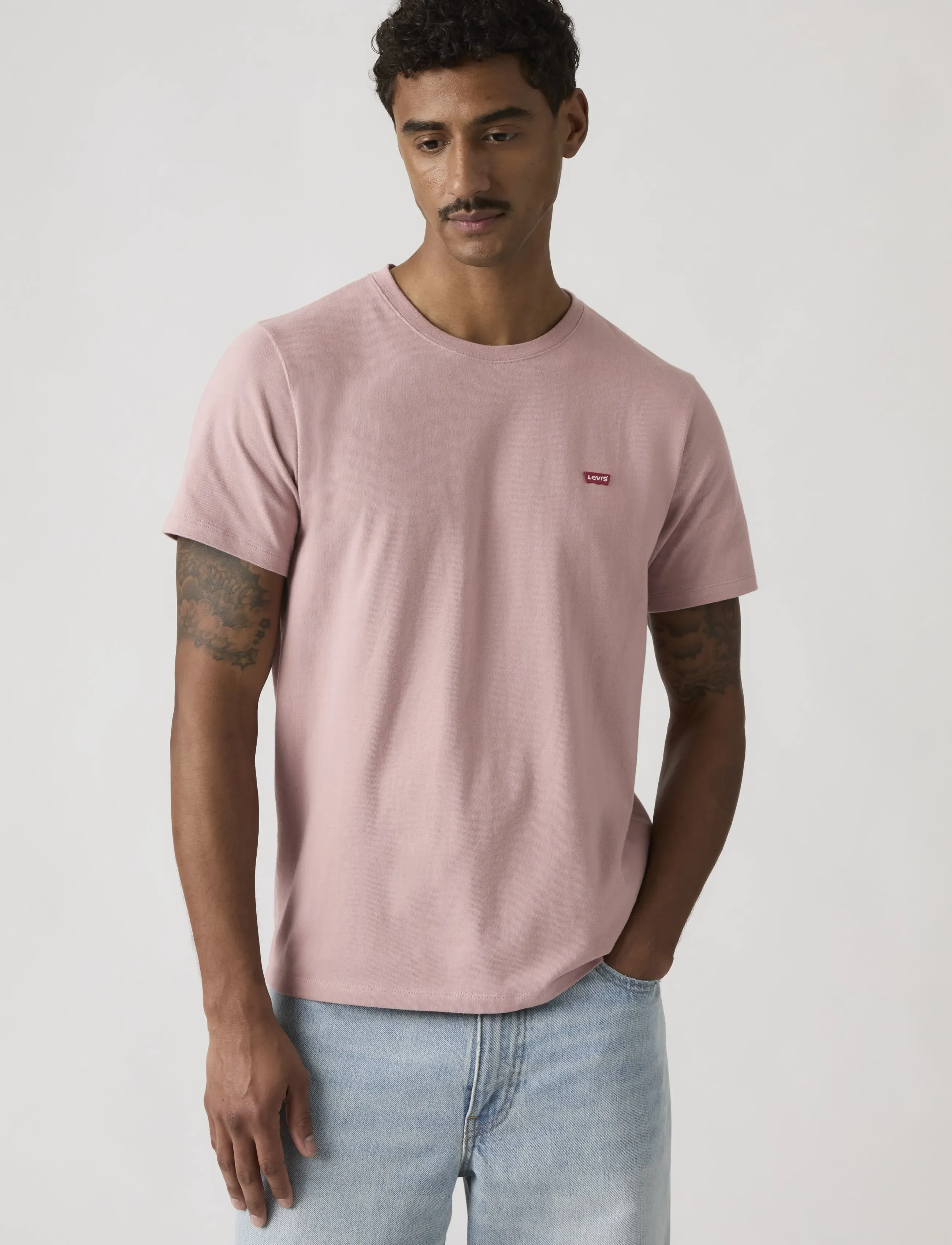 Levi's® SS ORIGINAL HM TEE WOODROSE - Voir tout - PURPLES / pink/rose
