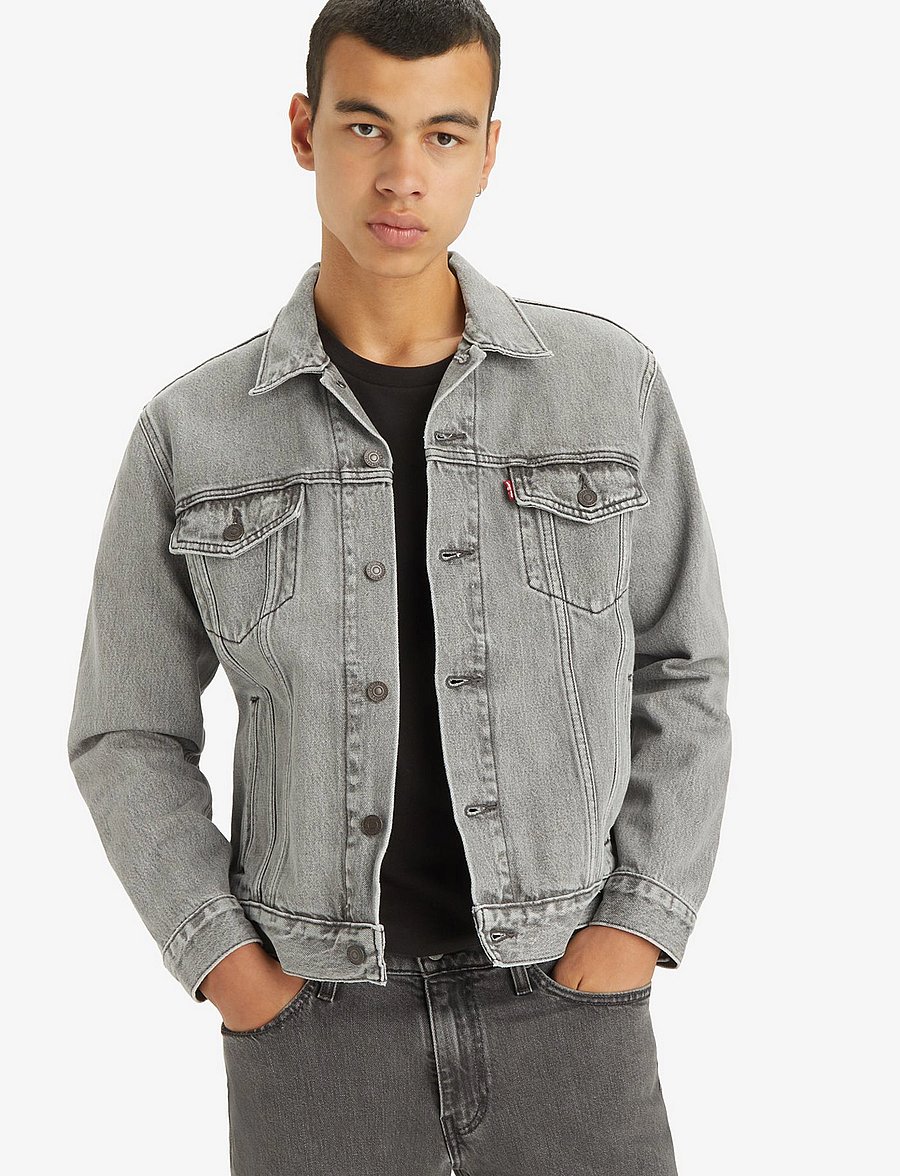 Levi's® - THE TRUCKER JACKET GOOSEBUMPS - ungefütterte denimjacken - greys - 0