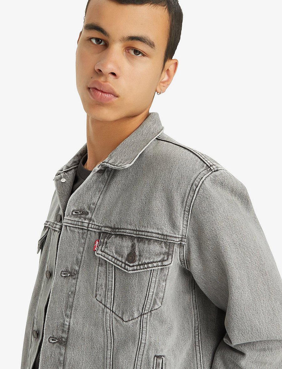 Levi's® - THE TRUCKER JACKET GOOSEBUMPS - ungefütterte denimjacken - greys - 5