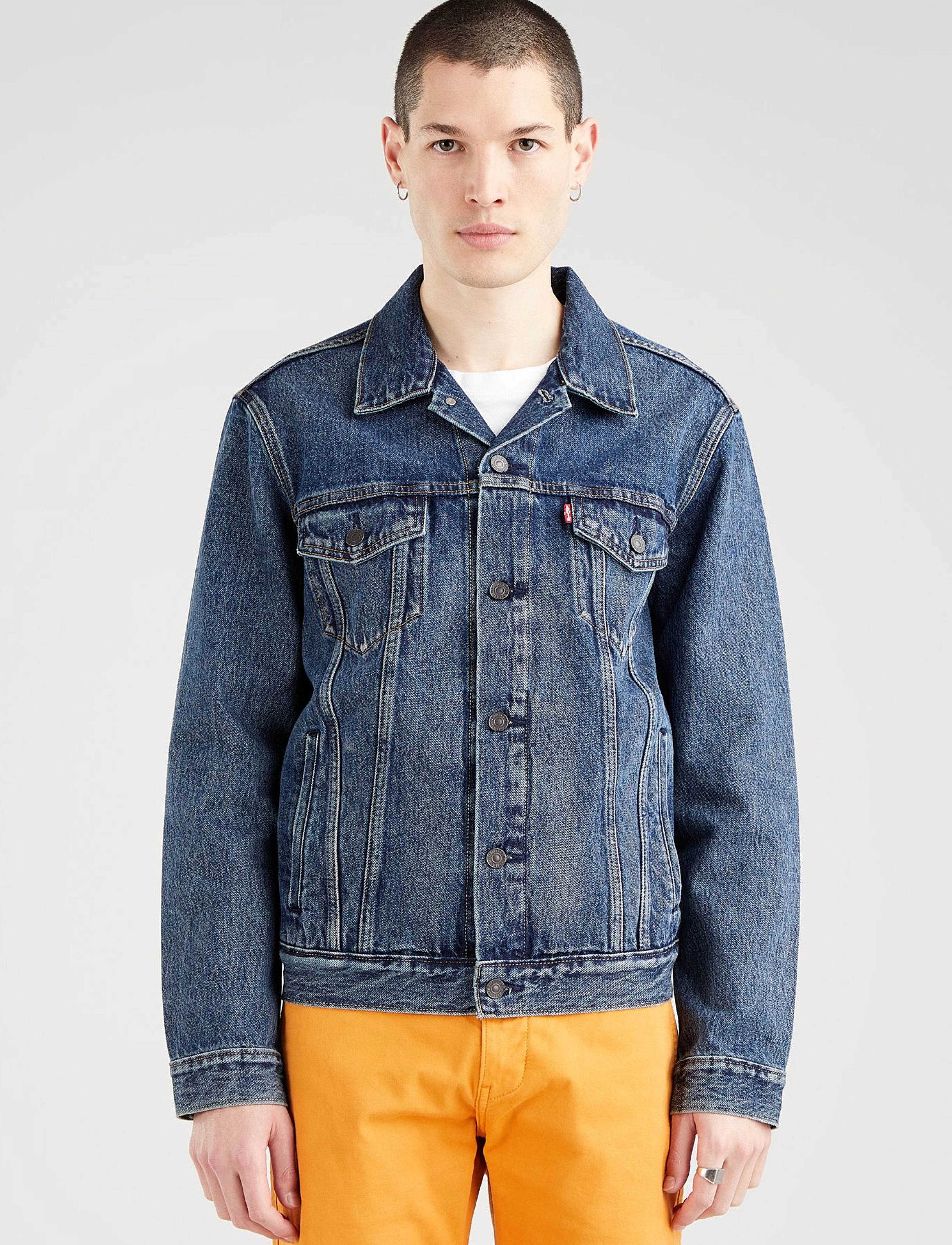 Levi's The Trucker Jacket Broadway Te, XL, Blue, Jakker > Denim, Herre