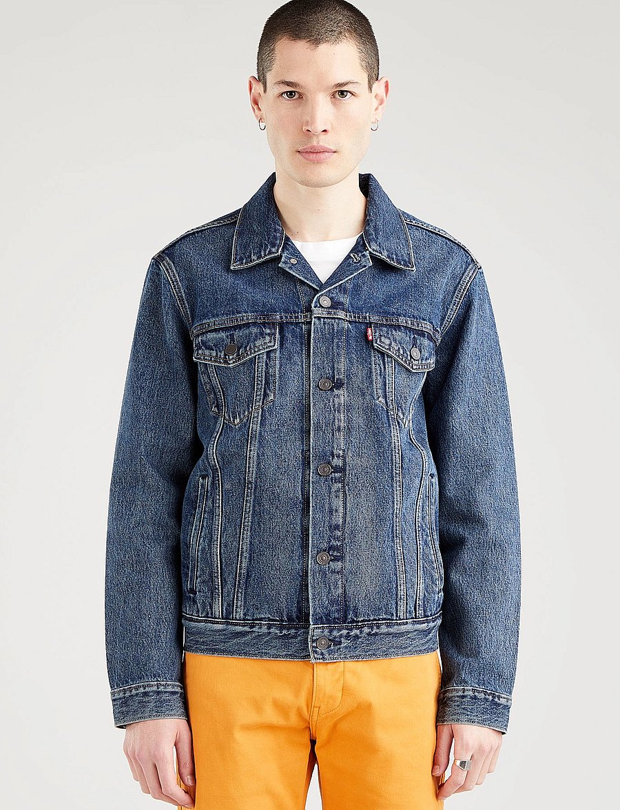 Levi's® - THE TRUCKER JACKET BROADWAY TE - ungefütterte denimjacken - dark indigo - worn in - 0