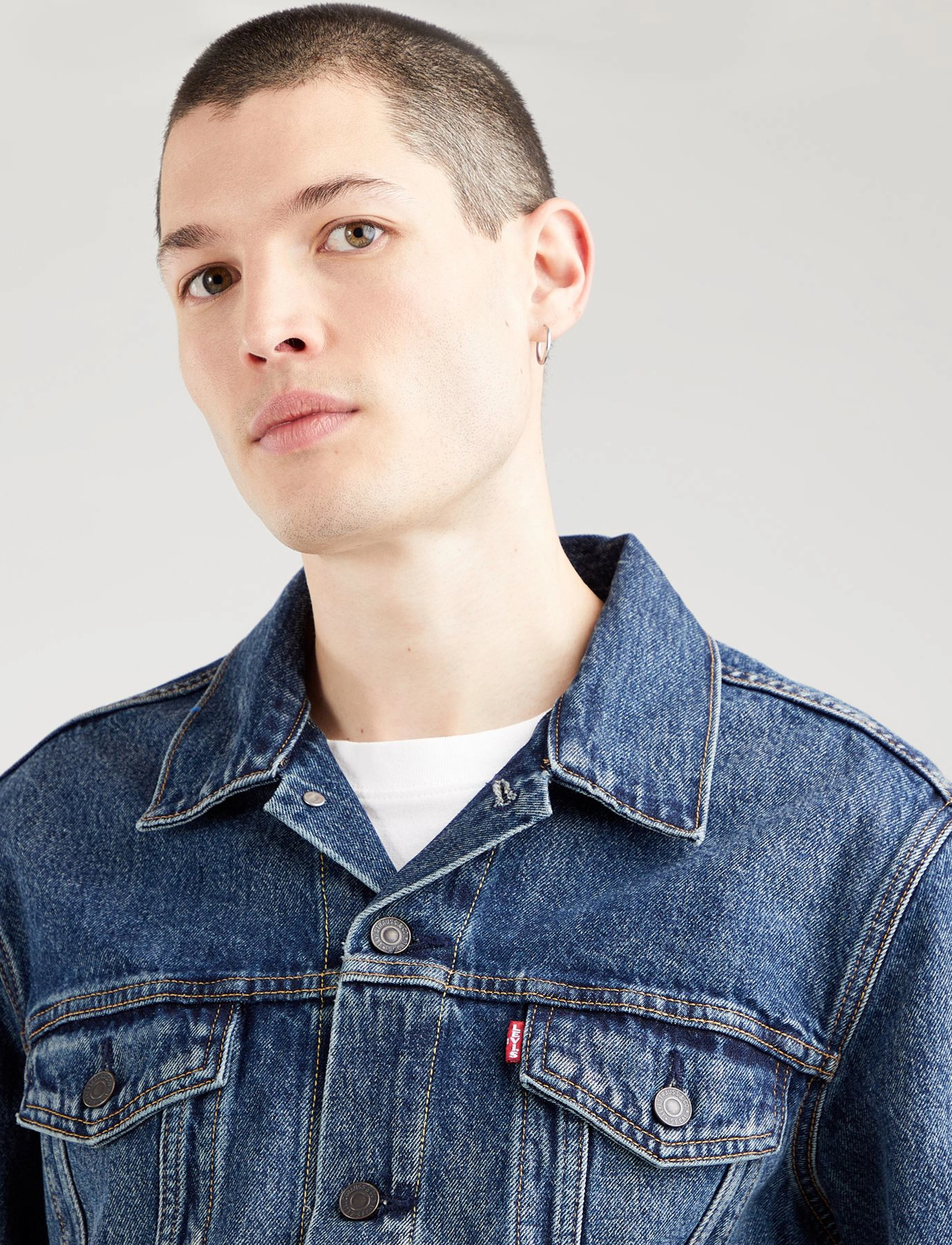 Levi's® - THE TRUCKER JACKET BROADWAY TE - kevättakit - dark indigo - worn in - 4