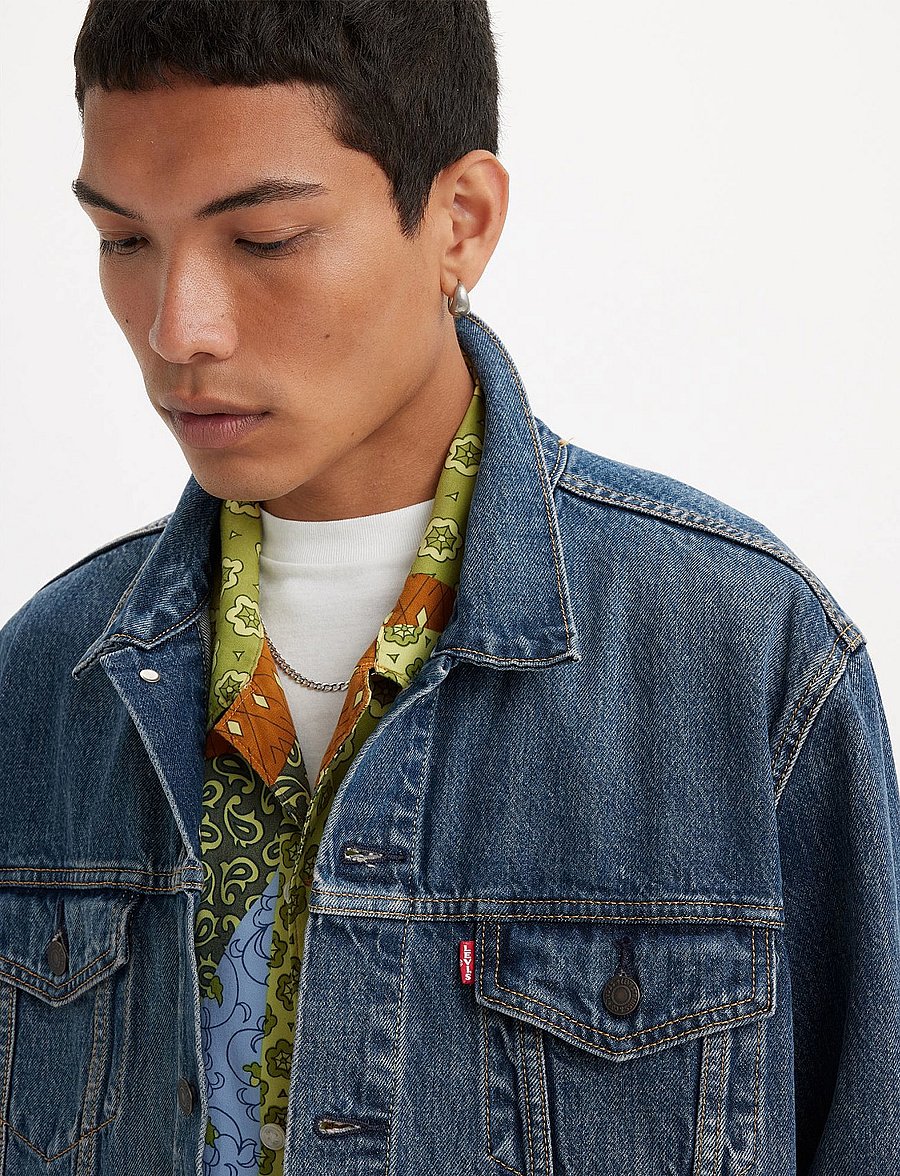 Levi's® - THE TRUCKER JACKET BROADWAY TE - ungefütterte denimjacken - dark indigo - worn in - 5