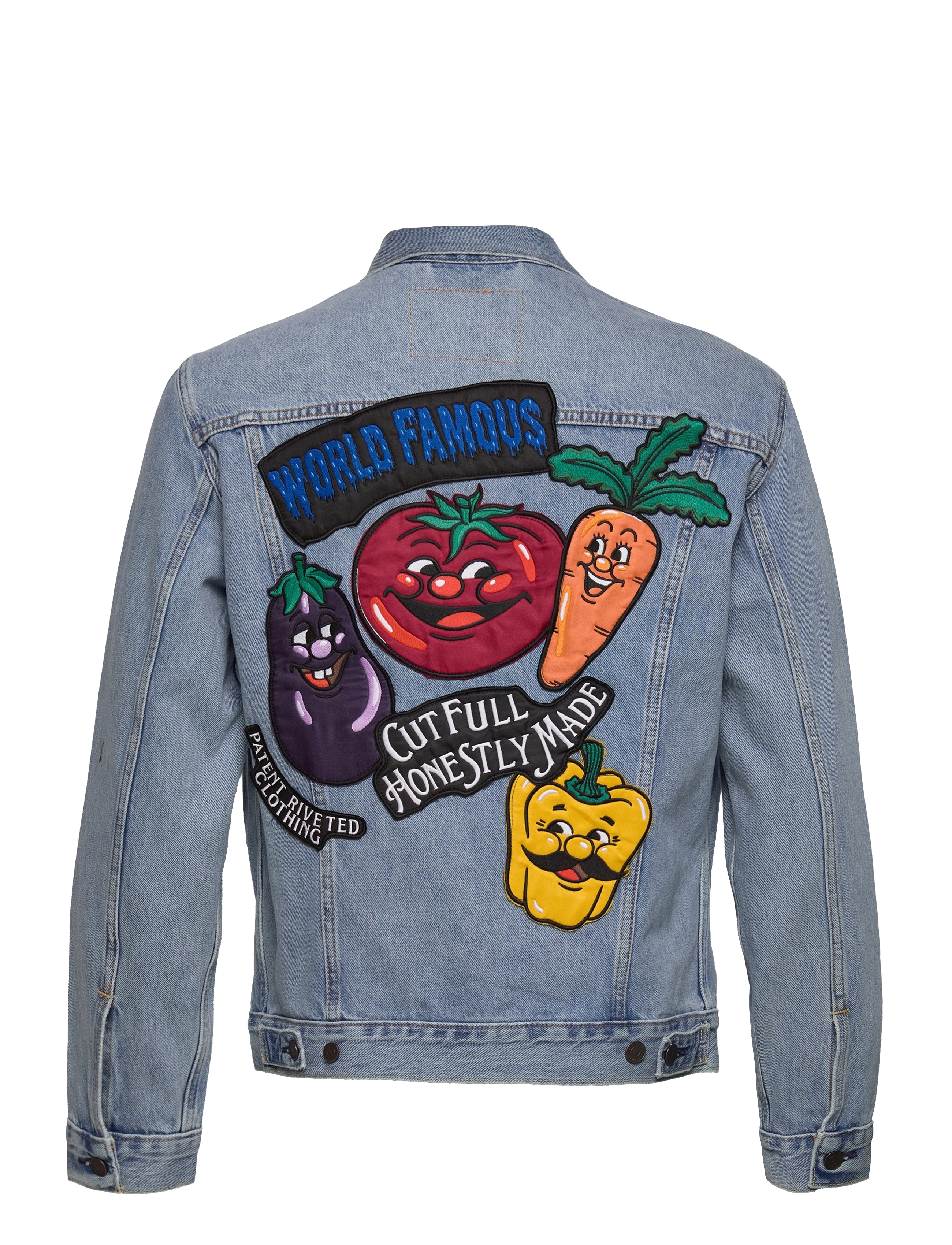 LEVI´S Men - THE TRUCKER JACKET VEGETABLE P - med indigo - worn in - 1