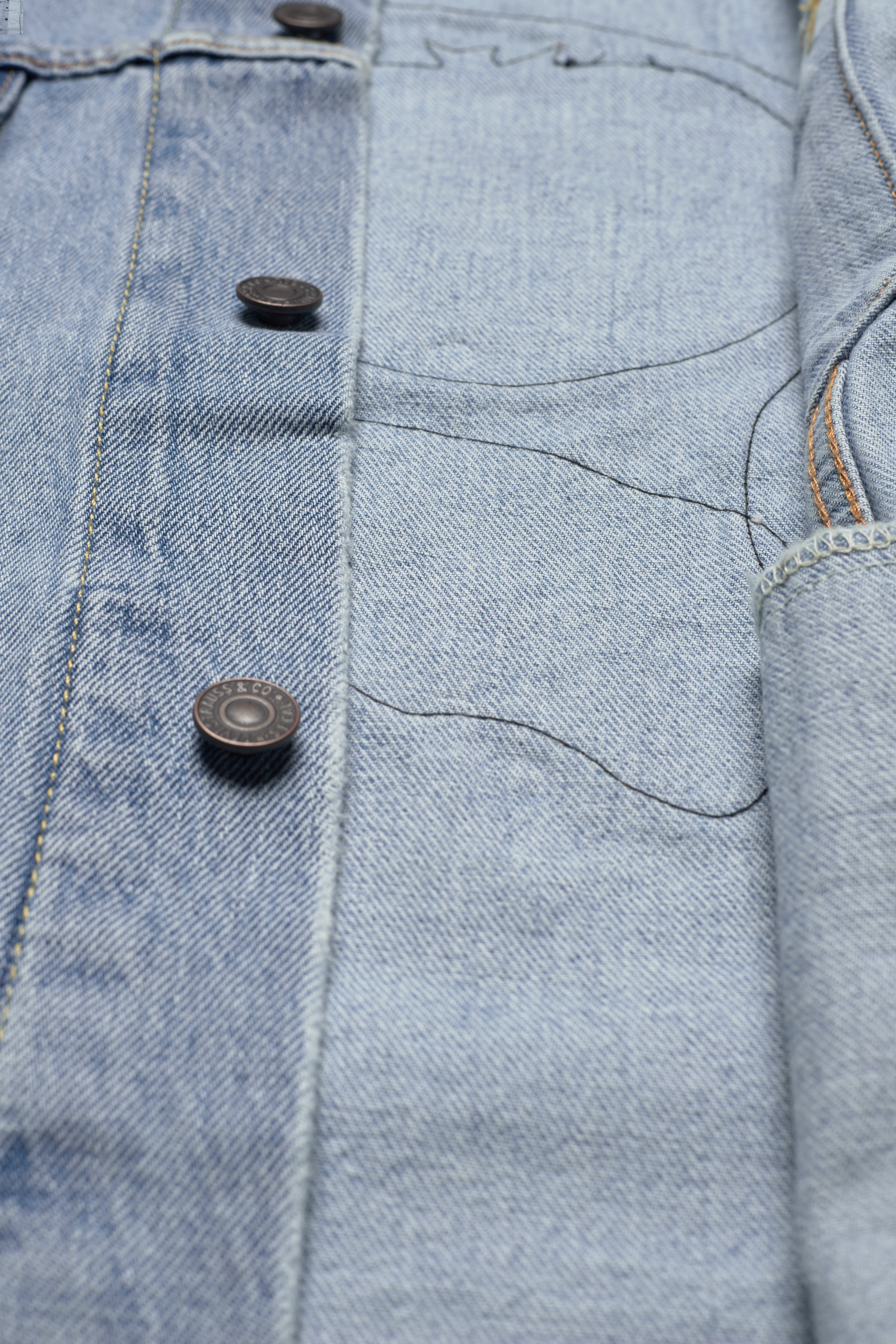 LEVI´S Men - THE TRUCKER JACKET VEGETABLE P - med indigo - worn in - 4