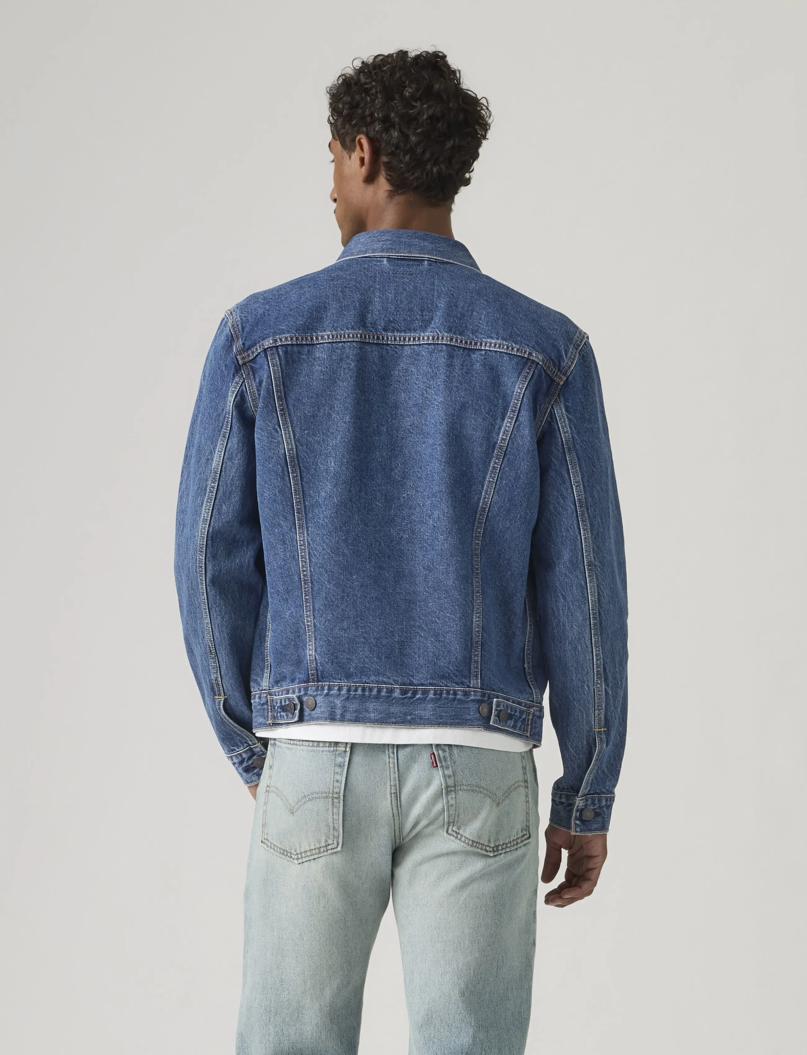 Levi's® - THE TRUCKER JACKET MILLION DOL - voodrita teksajakid - dark indigo - flat finish - 4