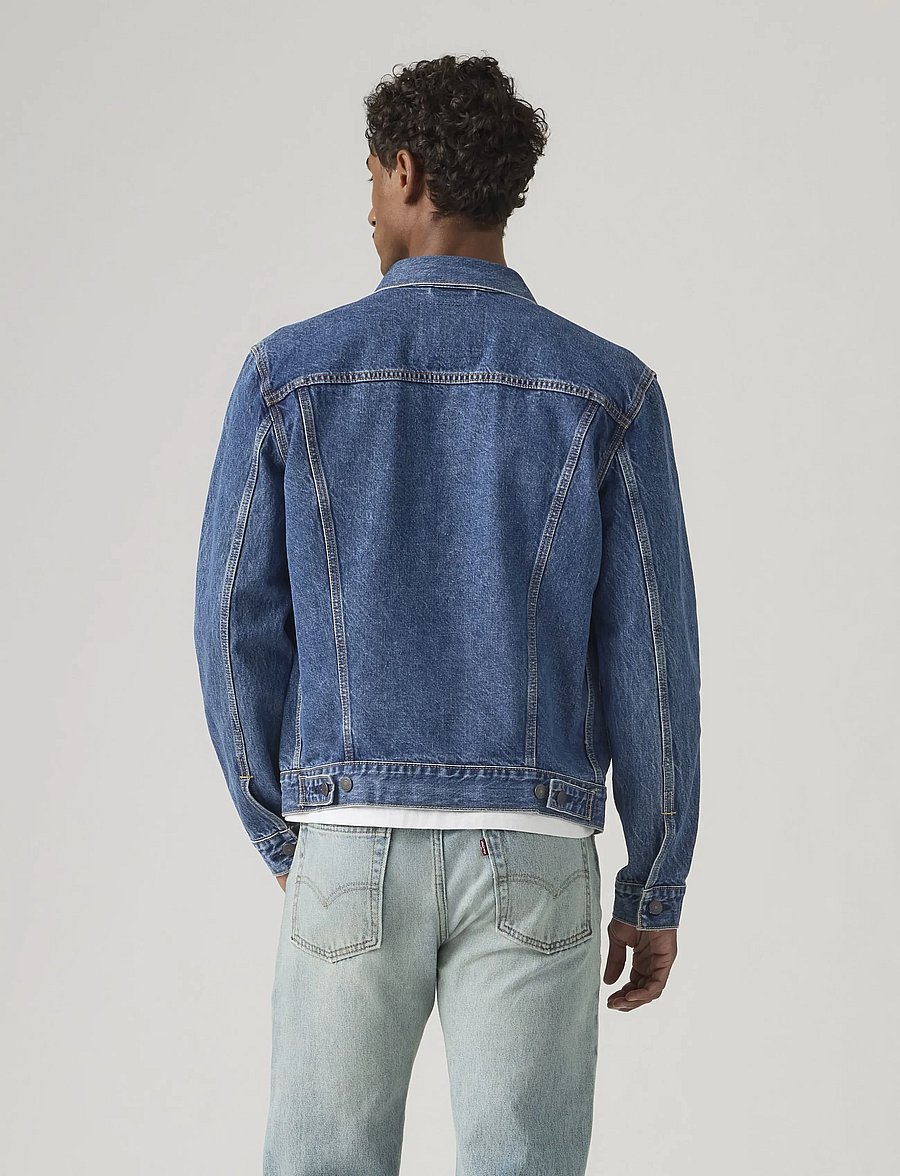 Levi's® - THE TRUCKER JACKET MILLION DOL - ungefütterte denimjacken - dark indigo - flat finish - 4