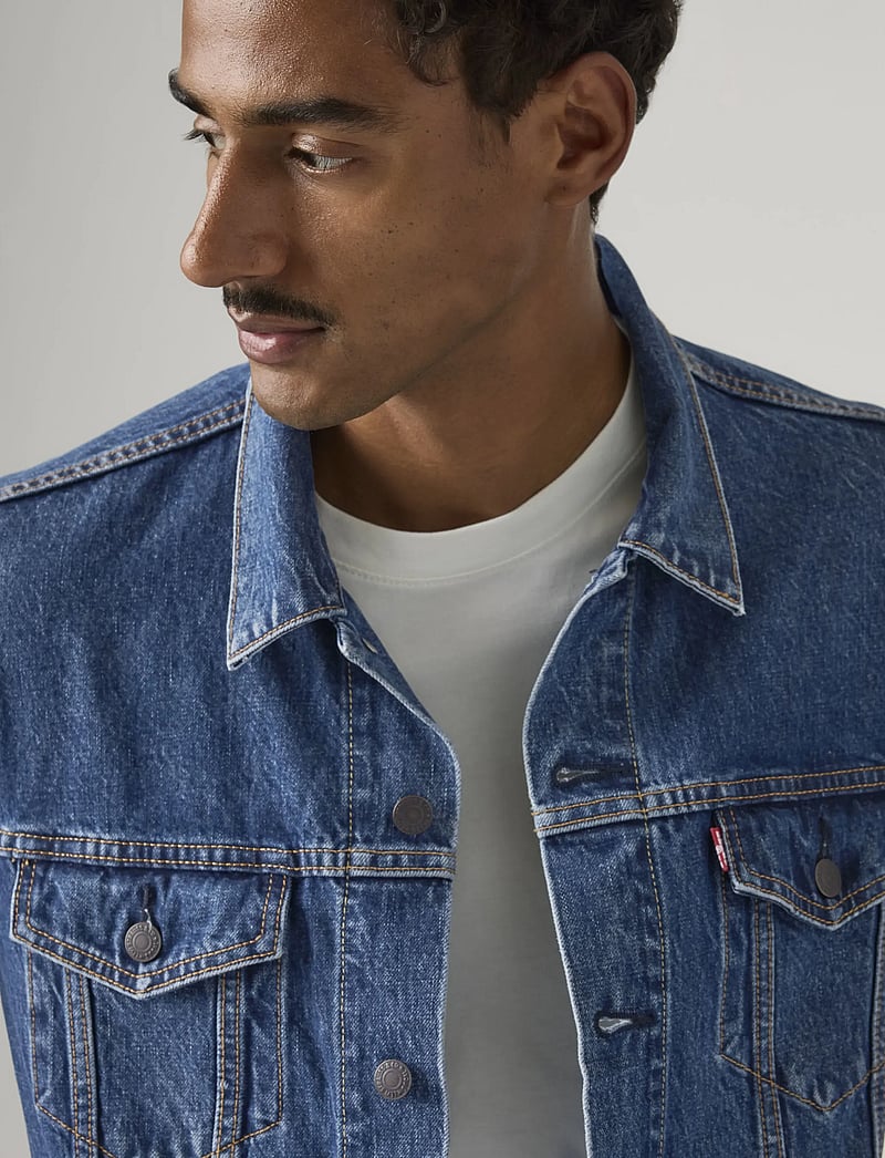 Levi's® - THE TRUCKER JACKET MILLION DOL - ungefütterte denimjacken - dark indigo - flat finish - 5