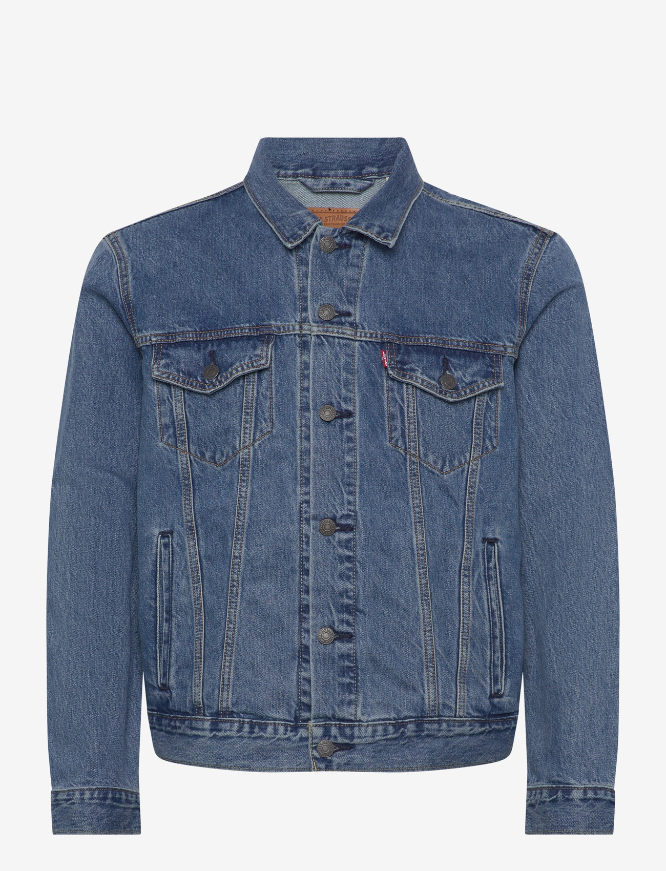 Levi's® - THE TRUCKER JACKET WASHED AWAY - forede denimjakker - med indigo - worn in - 0