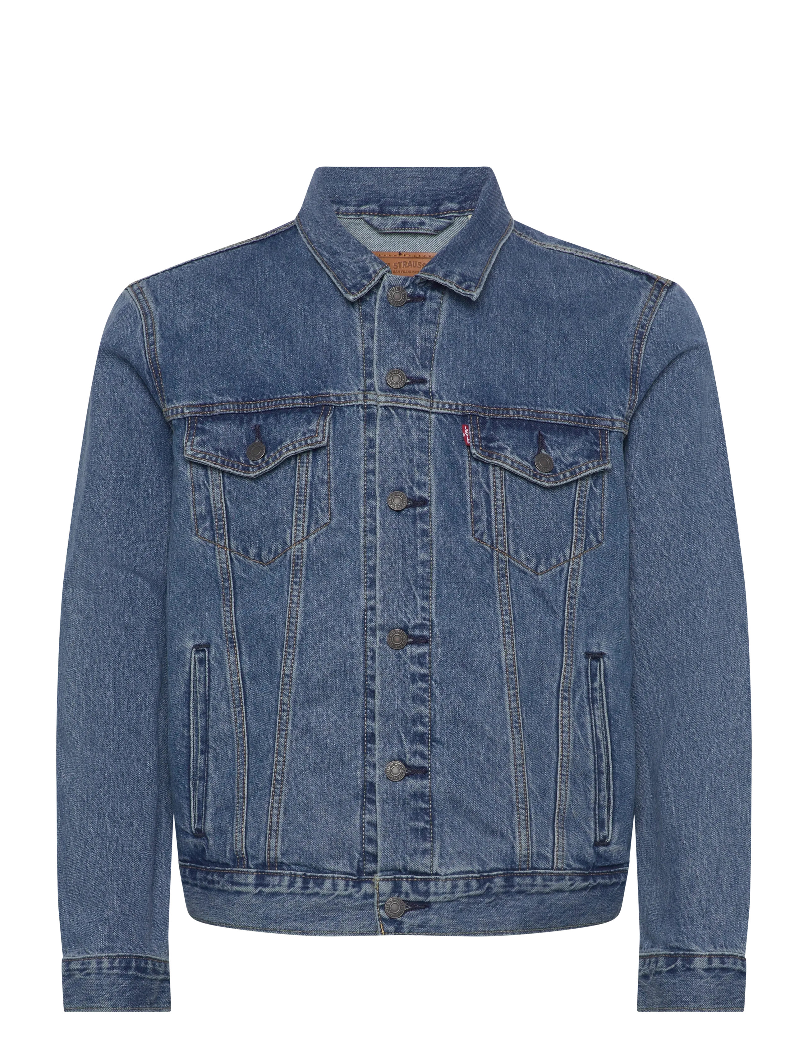 Levi's® THE TRUCKER JACKET WASHED AWAY - Erbjudanden - MED INDIGO - WORN IN / blue