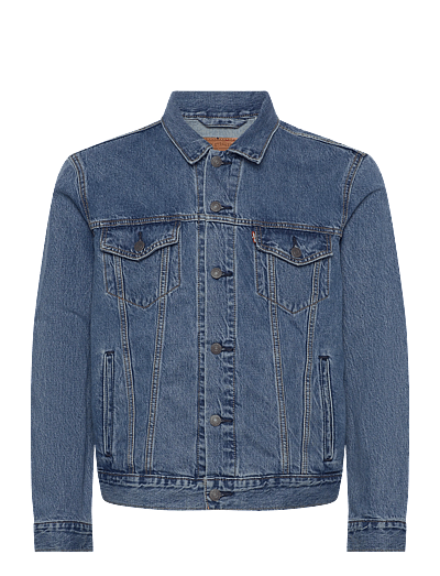 Levi's® THE TRUCKER JACKET WASHED AWAY - Levi's® - MED INDIGO - WORN IN / blue