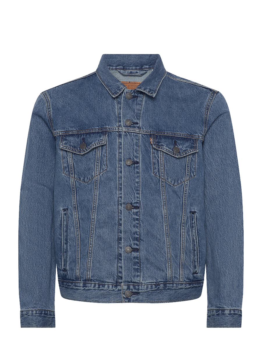 Levi's® - THE TRUCKER JACKET WASHED AWAY - gefütterte denimjacken - med indigo - worn in - 1