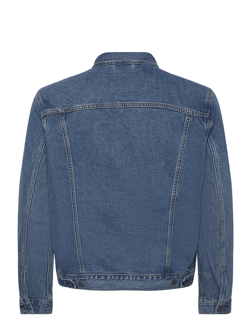 Levi's® - THE TRUCKER JACKET WASHED AWAY - forede denimjakker - med indigo - worn in - 1