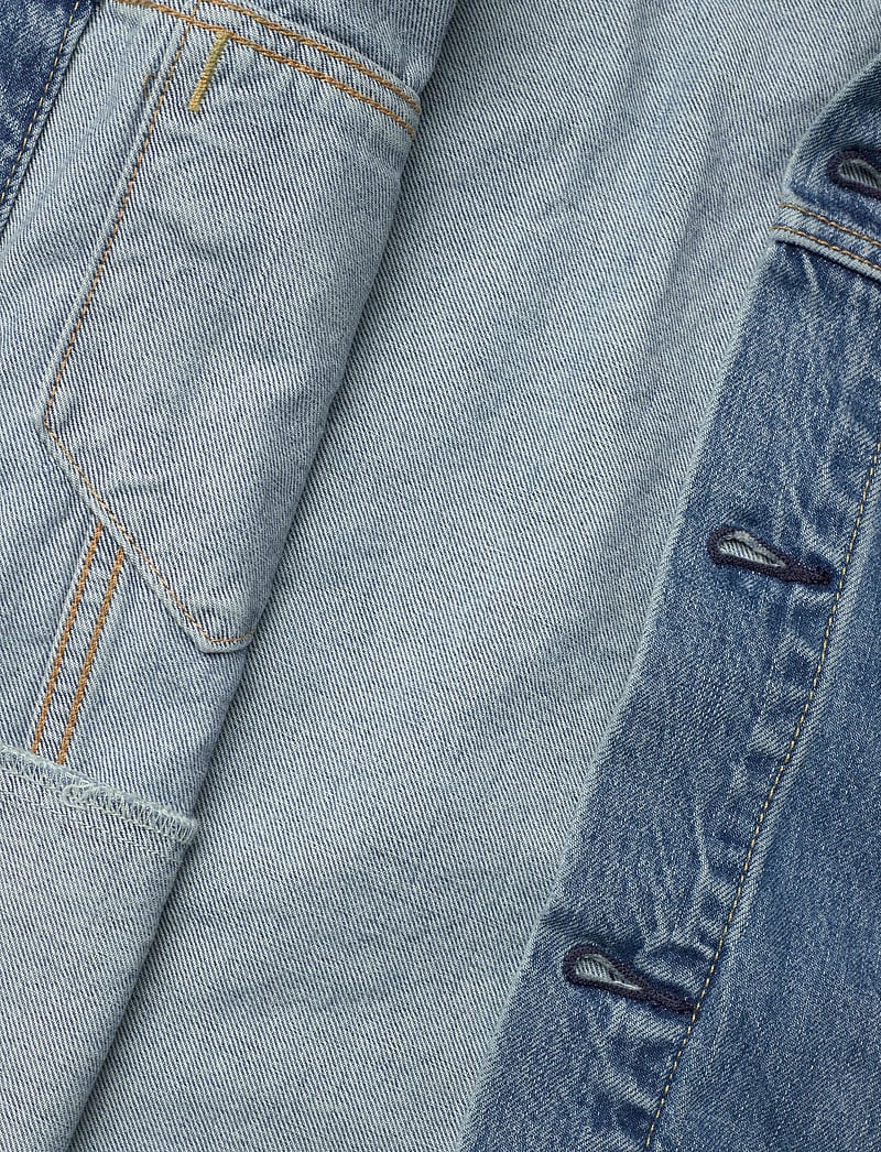 Levi's® - THE TRUCKER JACKET WASHED AWAY - forede denimjakker - med indigo - worn in - 5