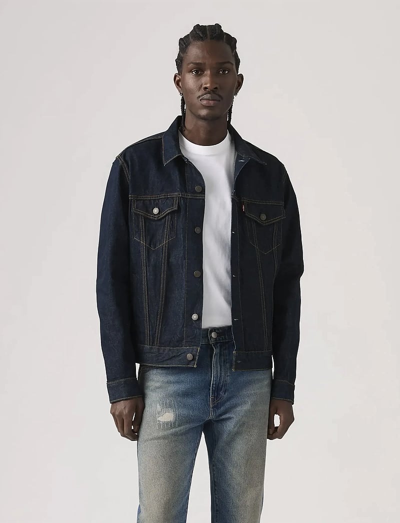 Levi's® - THE TRUCKER JACKET WASH IT OUT - uforede denimjakker - dark indigo - flat finish - 0