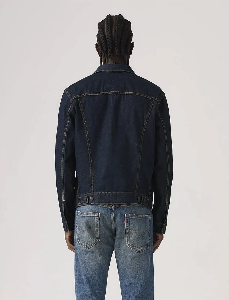Levi's® - THE TRUCKER JACKET WASH IT OUT - uforede denimjakker - dark indigo - flat finish - 3