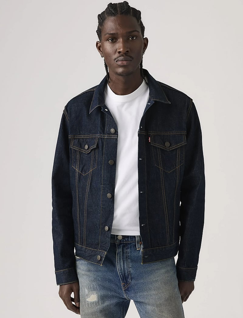 Levi's® - THE TRUCKER JACKET WASH IT OUT - uforede denimjakker - dark indigo - flat finish - 5