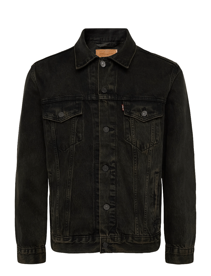 Levi's® - THE TRUCKER JACKET CHARRED EMB - voodrita teksatagid - browns - 1