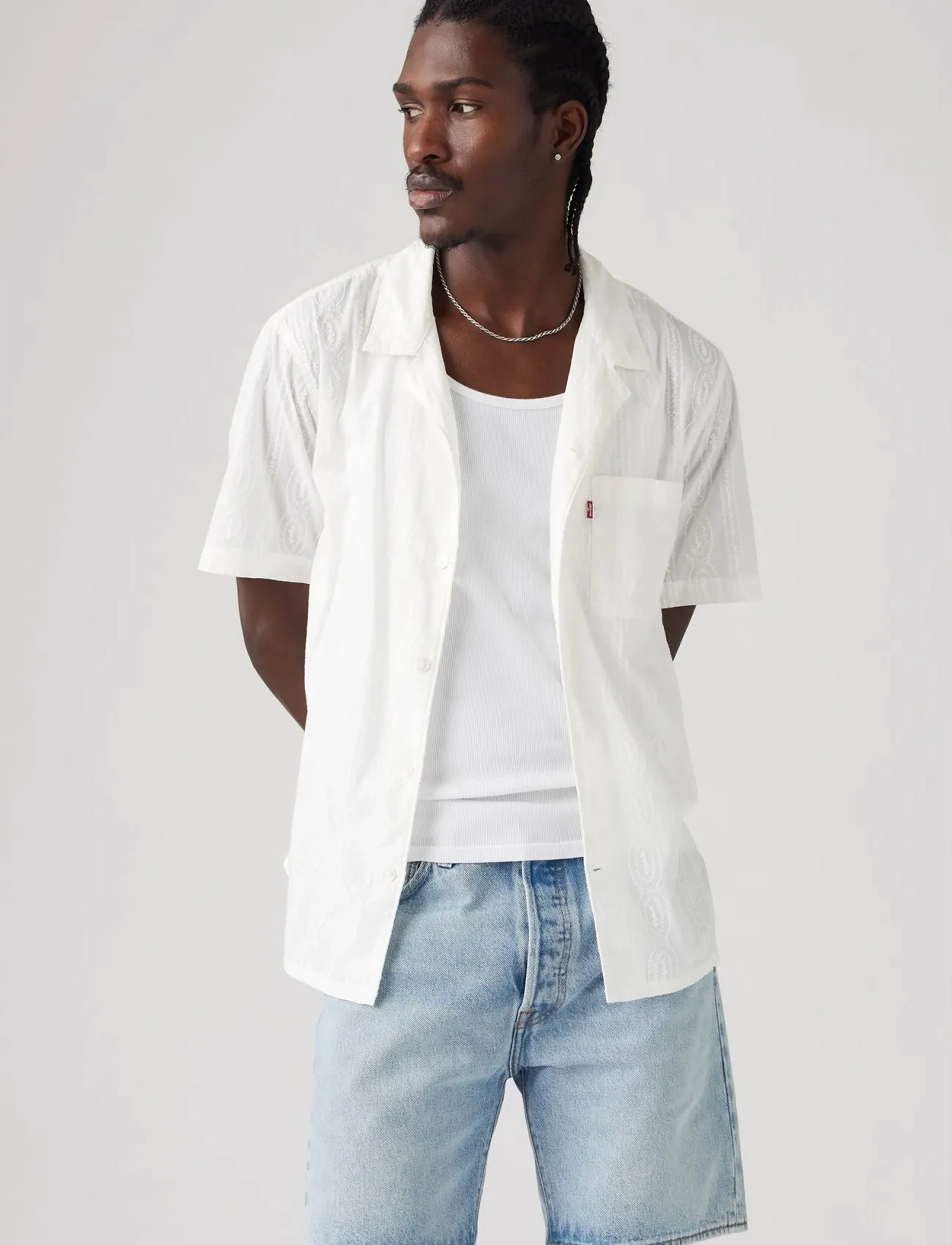 Levi's® THE SUNSET CAMP SHIRT EMBER DE - Winter deals - WHITES / white