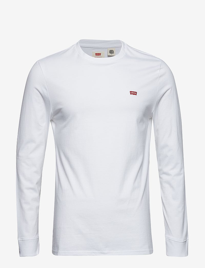 Levi's® - LS ORIGINAL HM TEE LS COTTON + - langærmede t-shirts - neutrals - 1