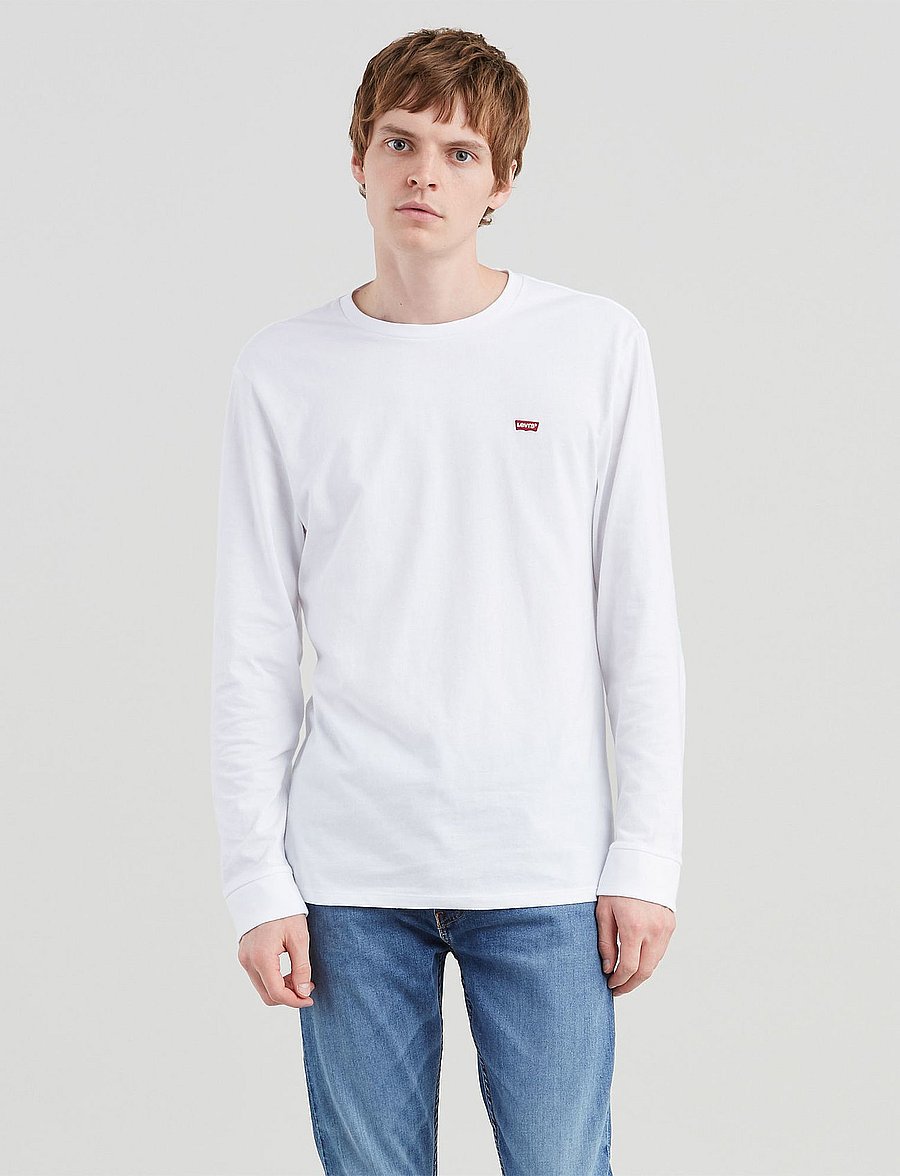 Levi's® - LS ORIGINAL HM TEE LS COTTON + - pikkade varrukatega t-särgid - neutrals - 0
