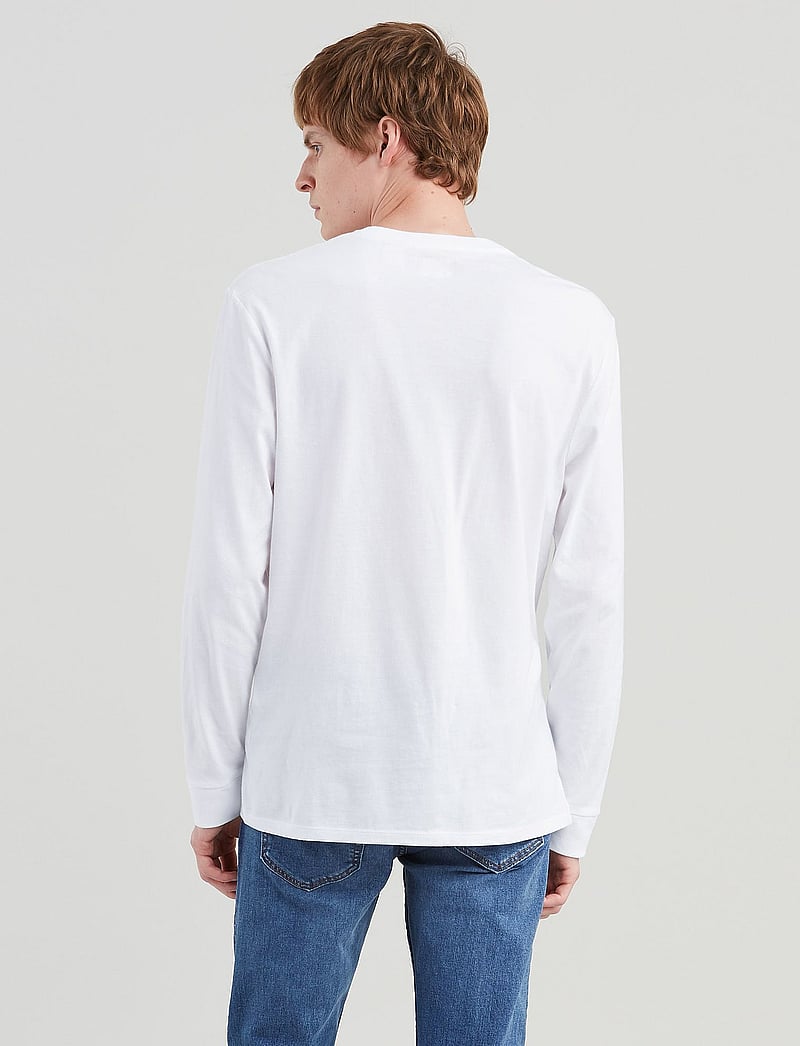 Levi's® - LS ORIGINAL HM TEE LS COTTON + - langærmede t-shirts - neutrals - 3
