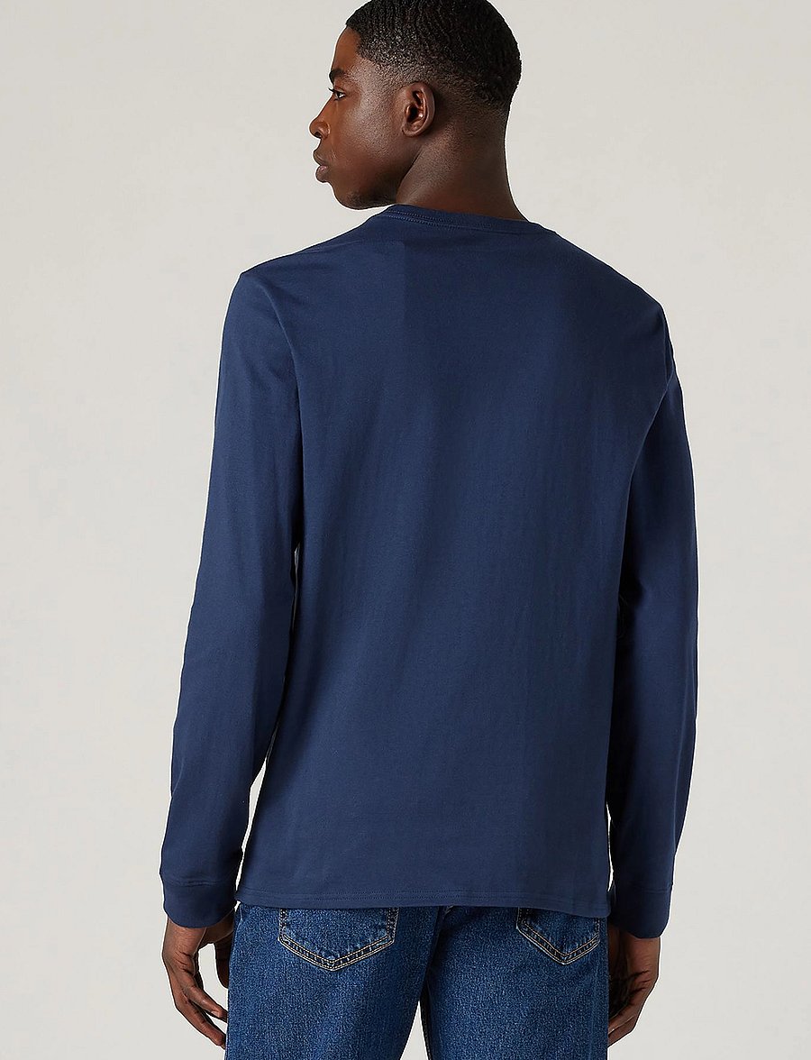 Levi's® - LS ORIGINAL HM TEE NAVY BLAZER - langärmelige t-shirts - bluesw - 4