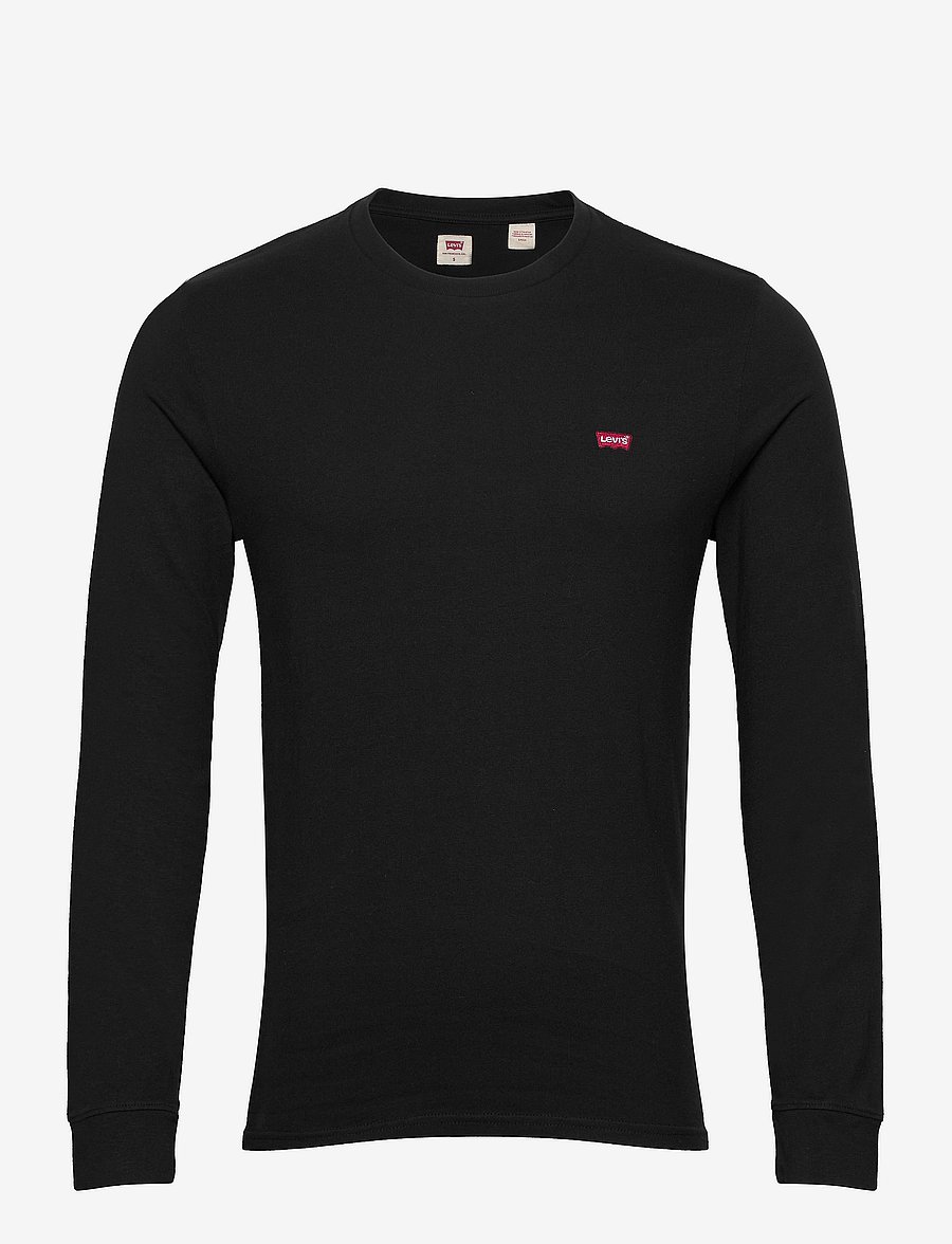 Levi's® - LS ORIGINAL HM TEE MINERAL BLA - long-sleeved t-shirts - blacks - 1