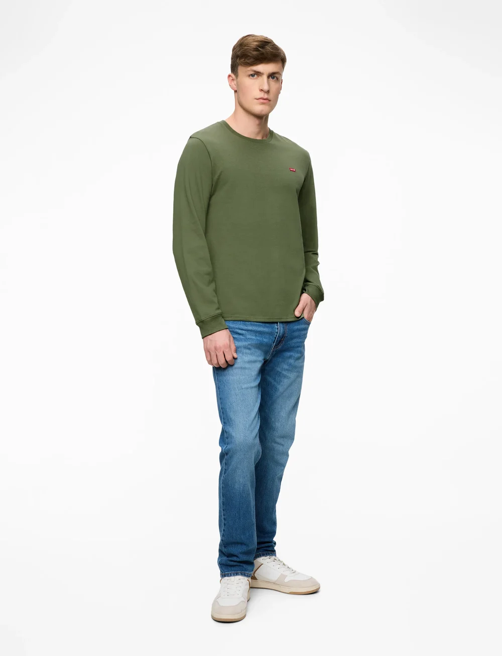 Levi's® - LS ORIGINAL HM TEE BLUISH OLIV - langärmelig - greens - 2
