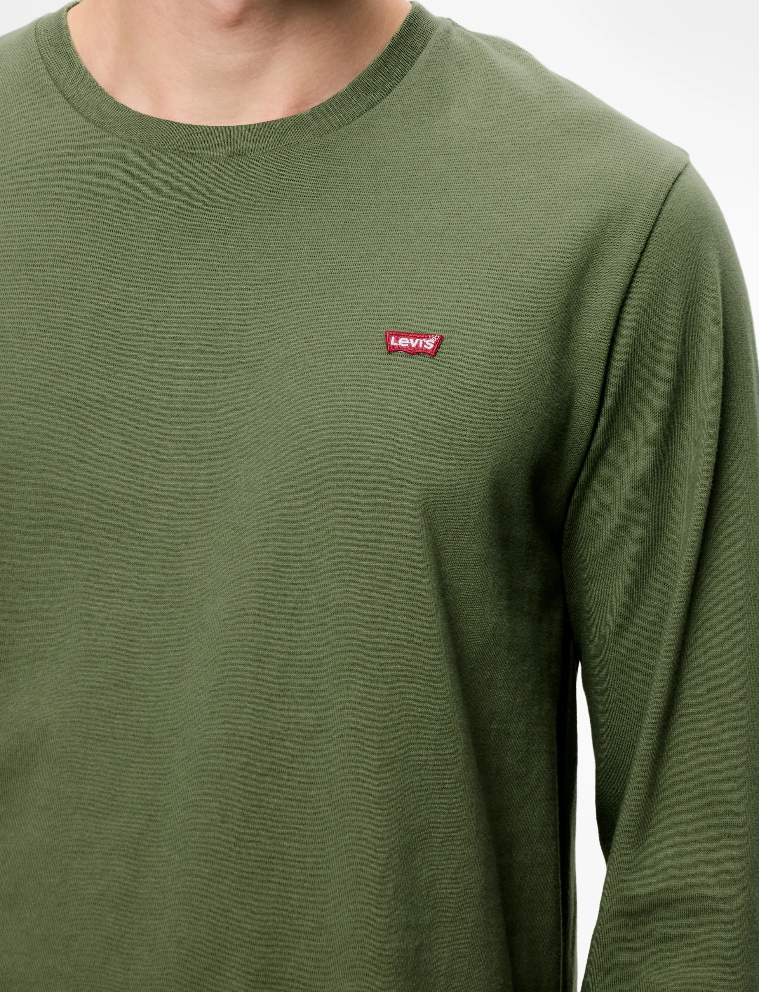 Levi's® - LS ORIGINAL HM TEE BLUISH OLIV - greens - 5